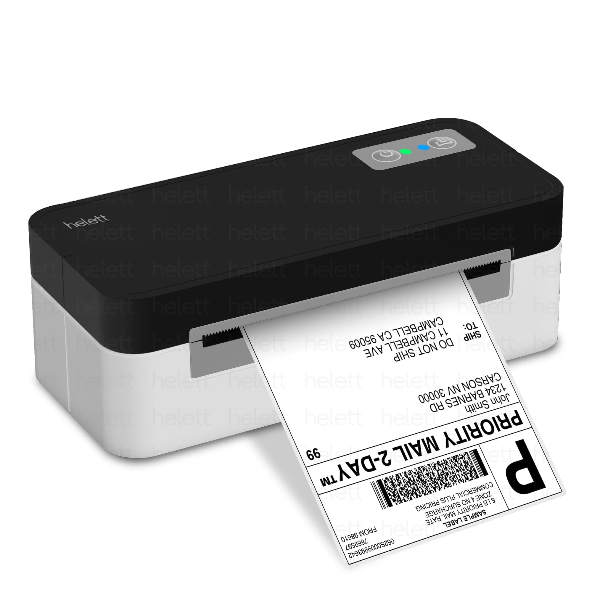 Helett® H30C Lite USB Direct Thermal 4×6 Shipping Label Printer(Barcode)Adjustable Label Size|203DPI Resolution|152mm/s Printing Speed Compatible with Windows,Mac,Linux Chrome OS|White(1Year Warranty)