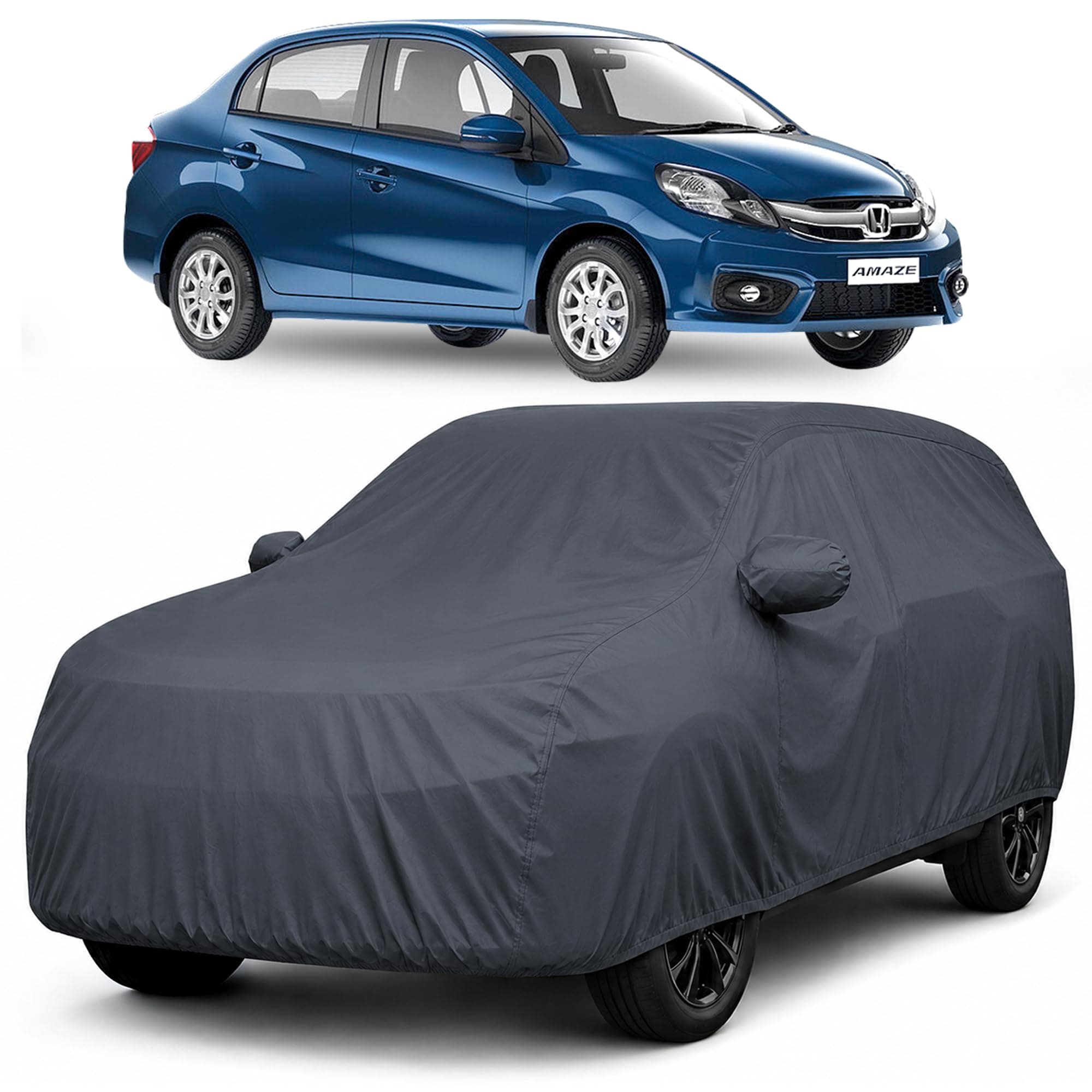 Autofact Premium Car Cover for Amaze 2011-2017 | All Weather Waterproof Full Body Car Cover | Light-Weight Triple-Stitched Outdoor Shield with UV Protection, Dustproof & Heat-Resistant