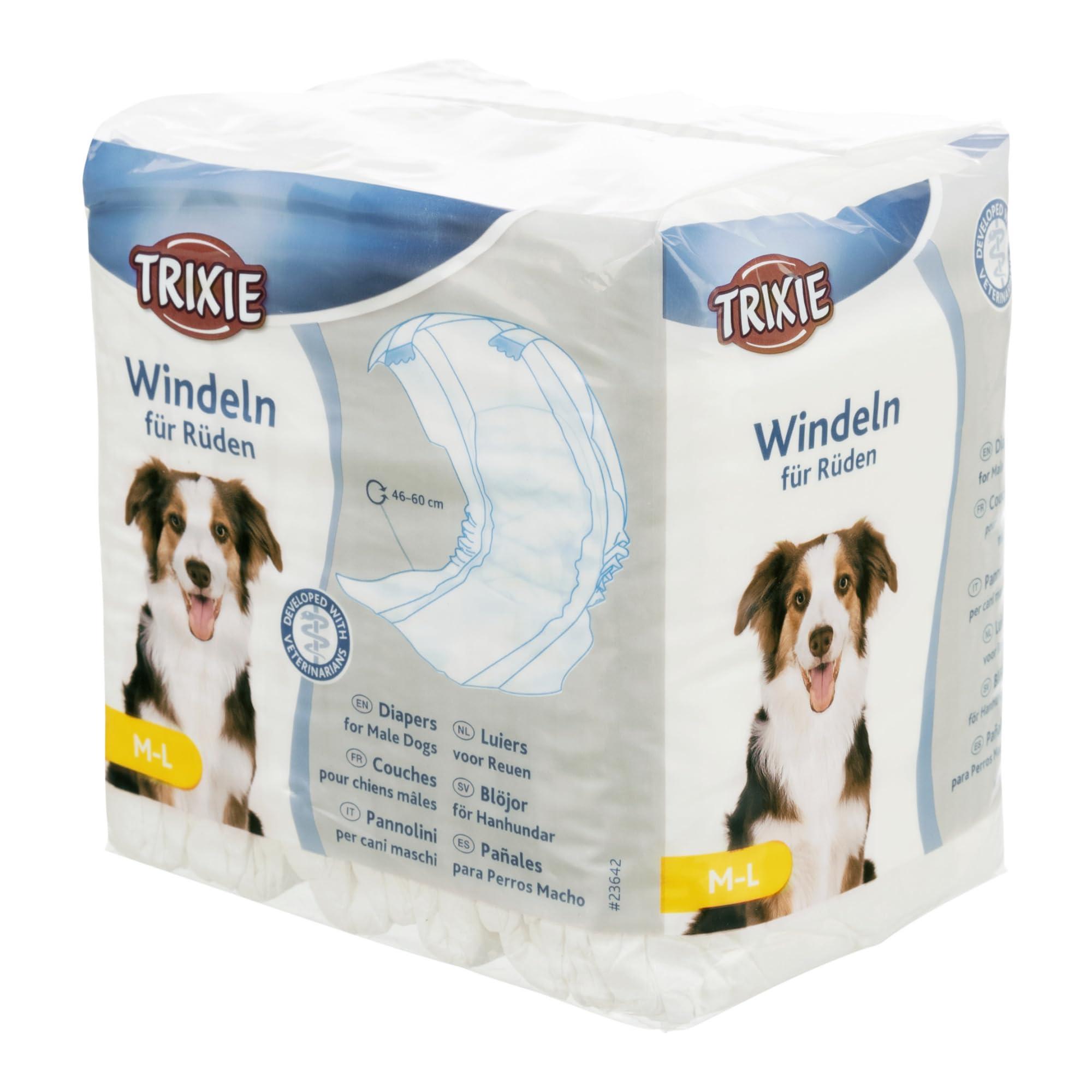 Trixie Disposable Diapers for Male Dogs -12Pcs (M-L)