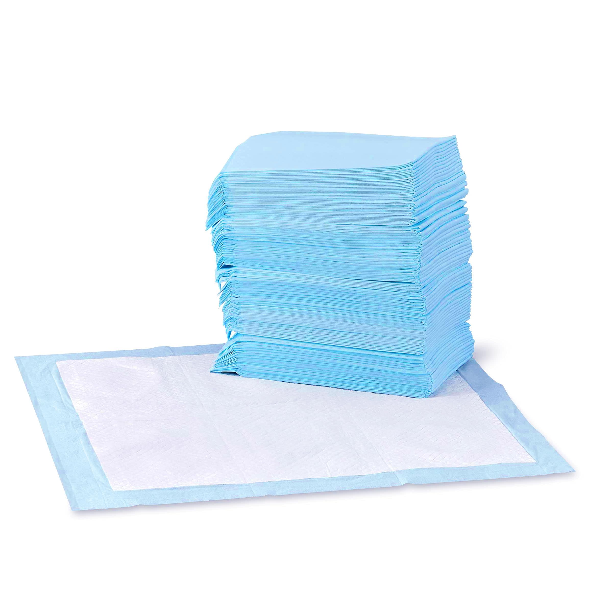 AmazonBasics Pet Pee Pads for Potty Training | Standard | Regular 56 x 56cms | 150 Pieces | Leak-Proof Quick Dry Design, 5-Layer Design, for Small Dogs and Puppies (Standard, Regular Size, 150 Pads)