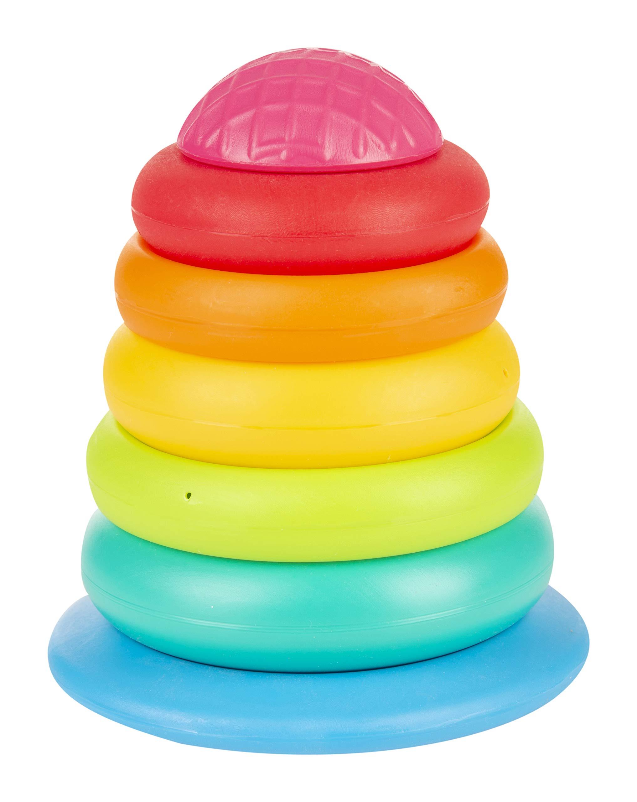 Giggles Funskool - Stack A Ring , Multicolour Stacking Toy With 5 Colourful Rings, Helps To Grasp,Shake And Stack, Toy For 1 Year Old, Infant And Preschool Toys
