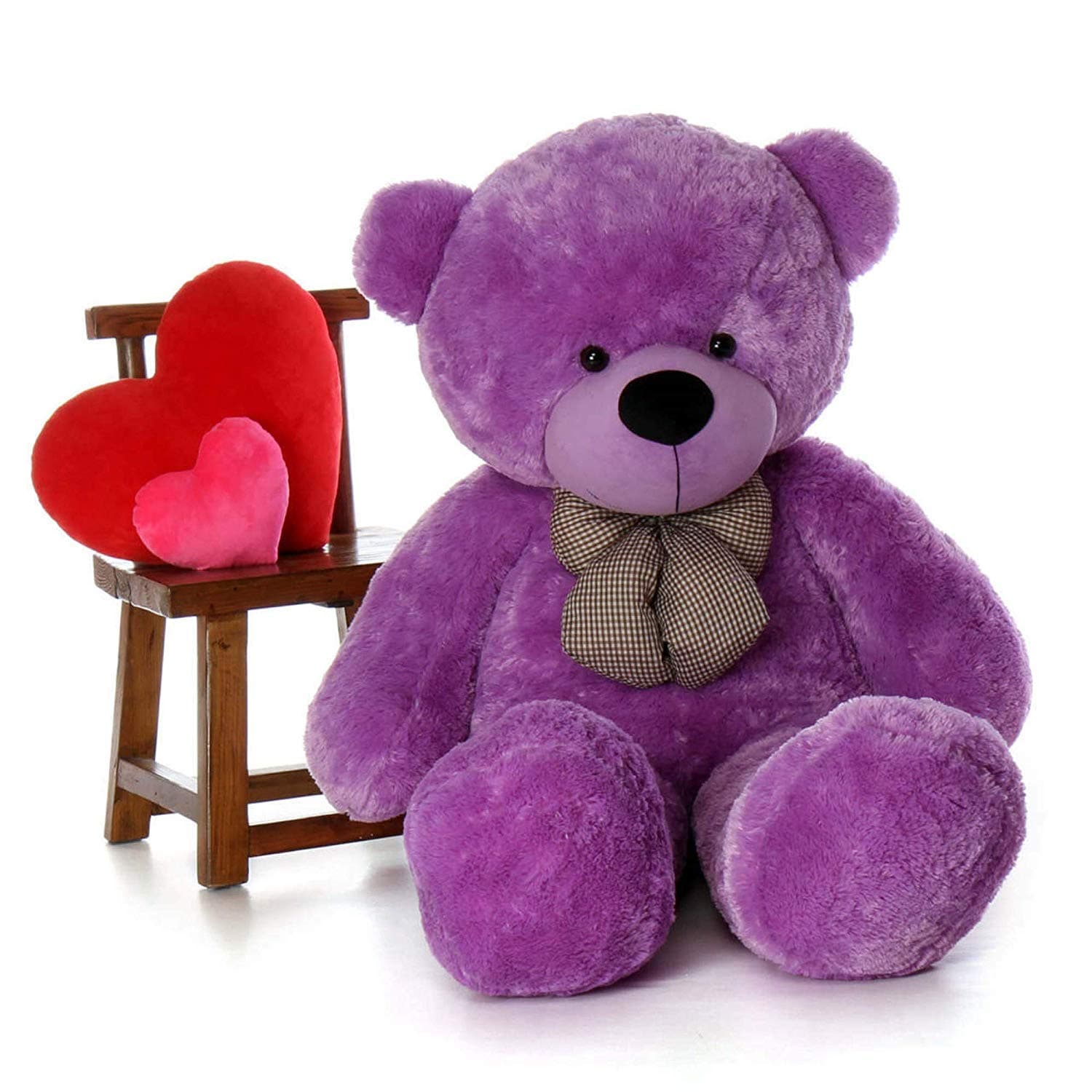 HUG 'n' FEEL SOFT TOYS 5 Feet Purple Giant Teddy Bear Soft, Plush,Cuddly Stuffed Animal for Kids, Birthdays, Anniversaries, Valentine's Day,Special Occasions Large Huggable