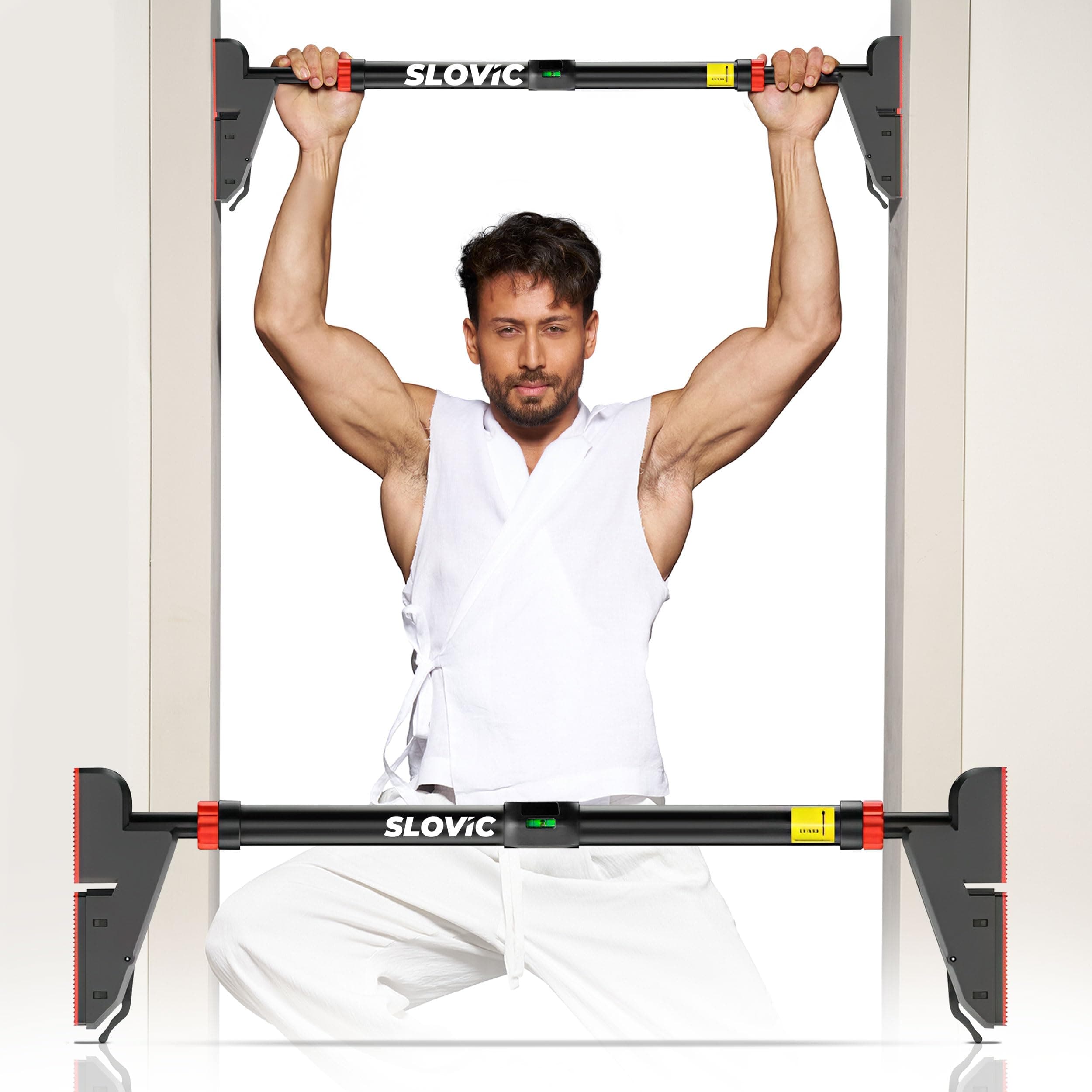 Slovic Pull Up Bar for Home for Kids & Adults [300 KG] | Anti-Skid Grip