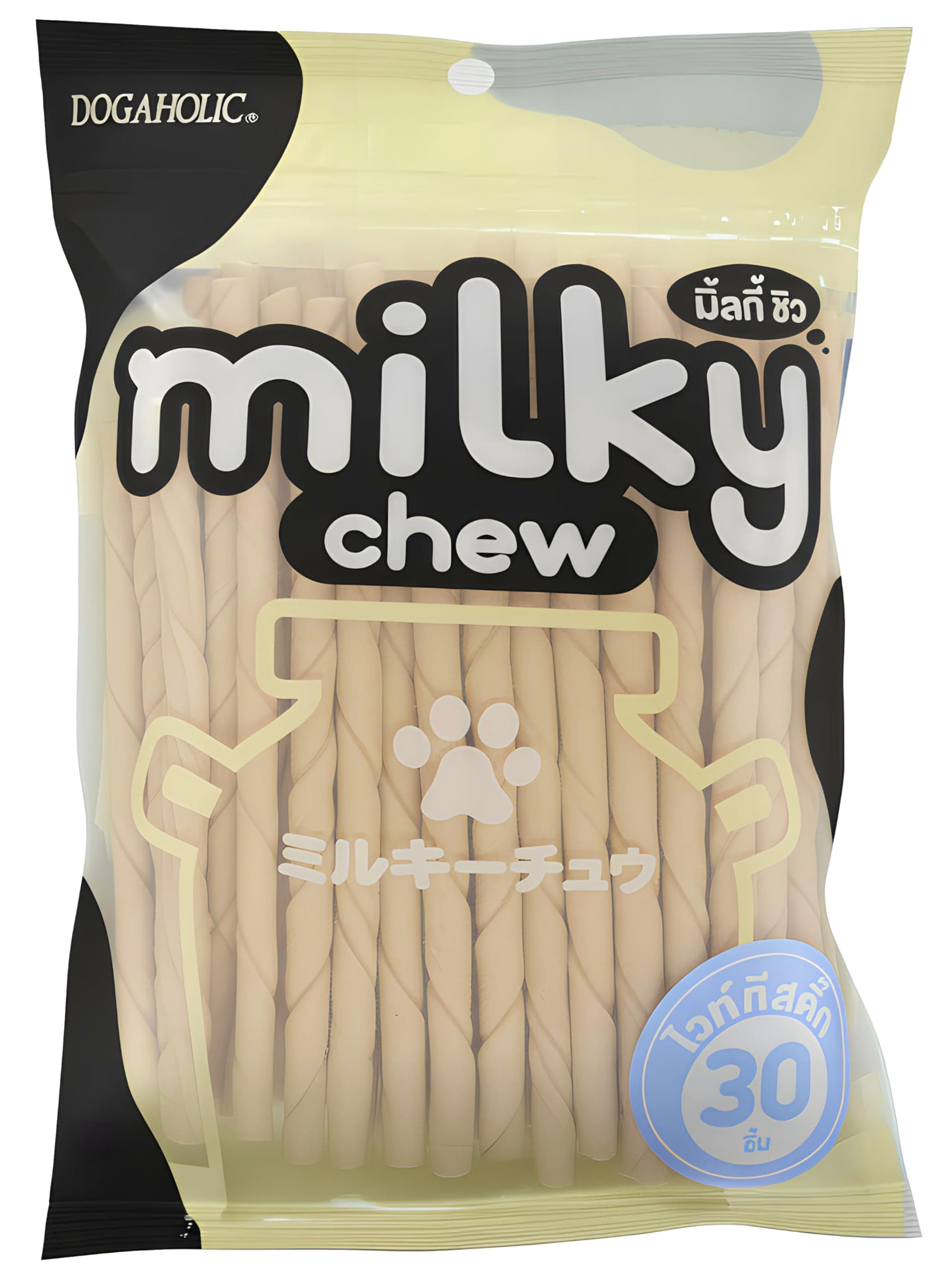 Dogaholic All Life Stages Milky Chews Sticks Dog Treat (30 Pieces)