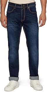 Peter England Men's Tapered Fit Mid Rise Classic Tape Stretchable Twill Jeans