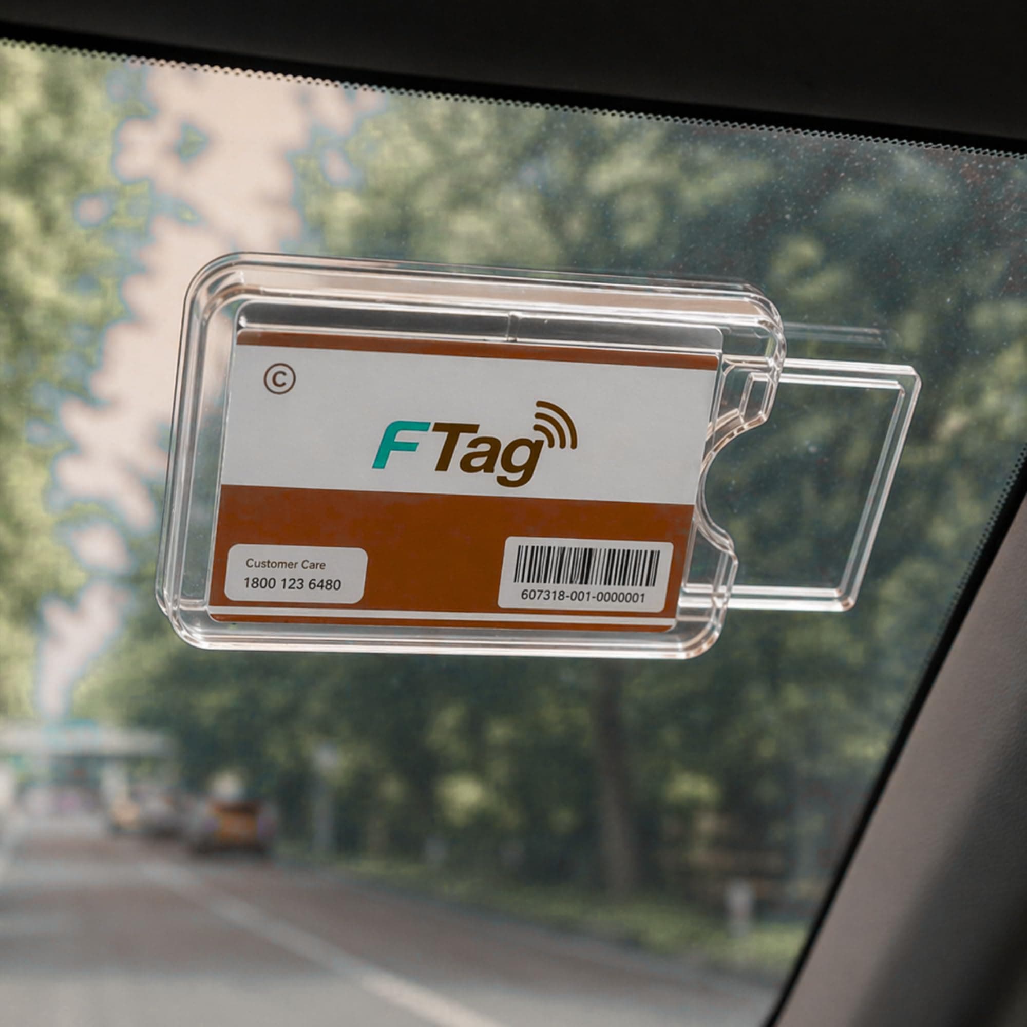 Universal Car Windshield Card Holder | Adhesive Dashboard Ticket Holder | Plastic Card Clip for Etoll, Parking & ID Cards