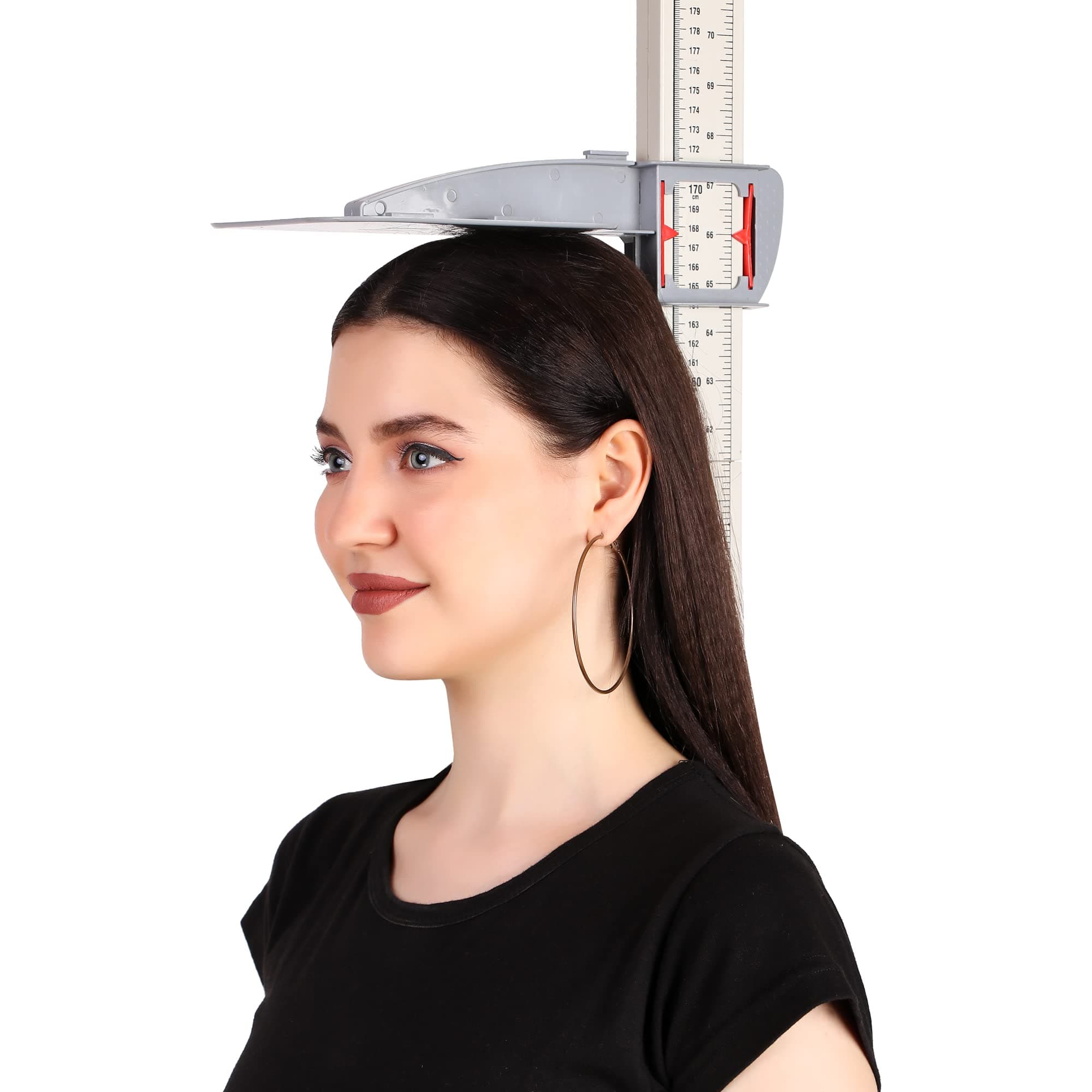 PRESTIGE Height Measuring Scale Stadiometer for Adults and Children (White, 210 cm) Accurate Readings | Portable and Light Weight | Premium Height Gauge | 1 Year Warranty