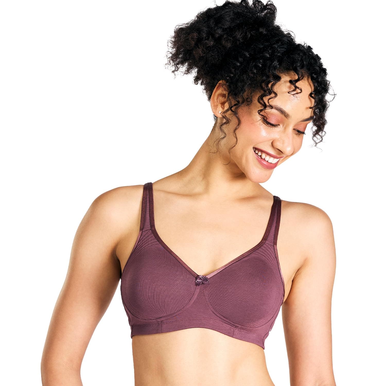 NYKD Women's Wired Casual Full-Coverage Push Up Bra (NYKDB00024006 Mauve