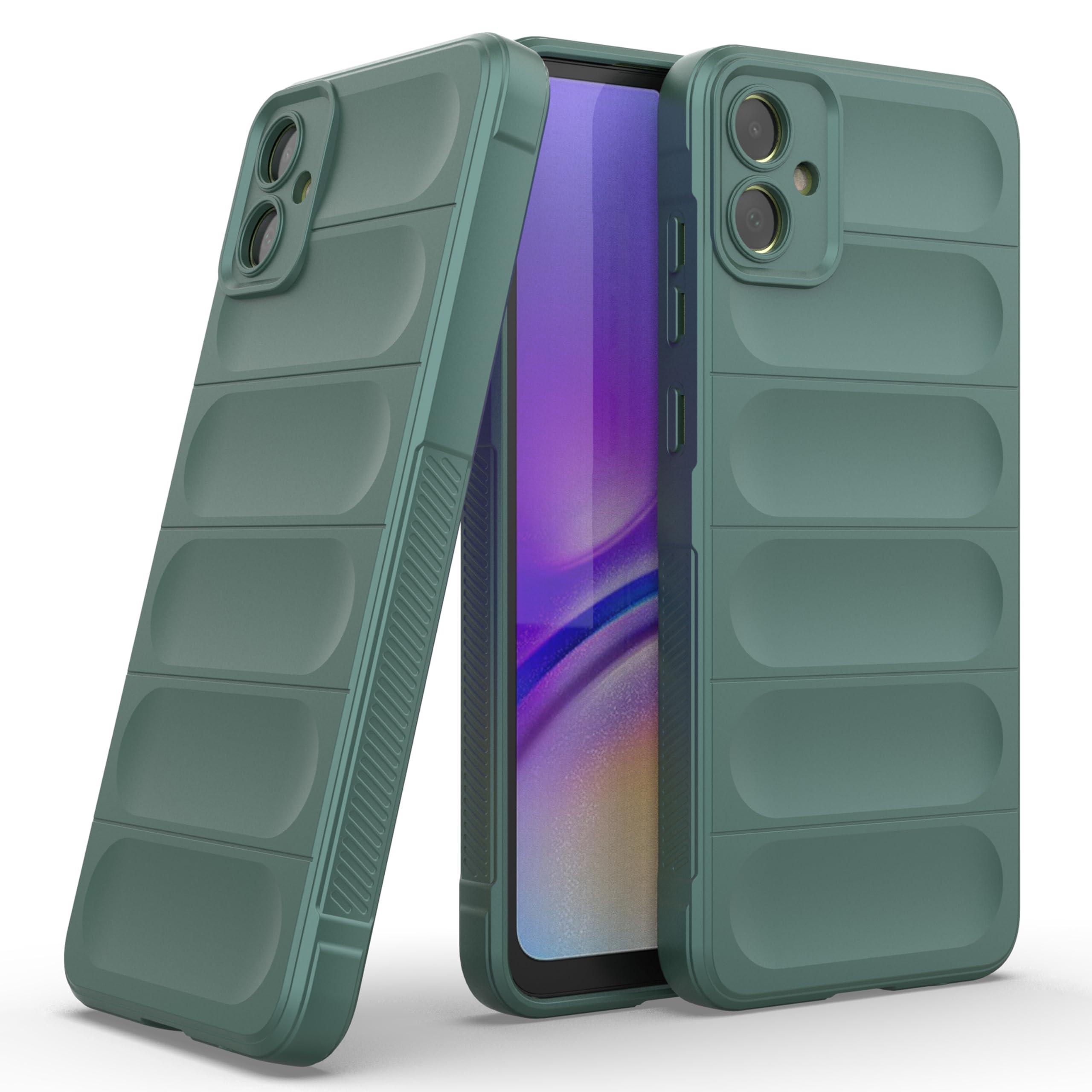 Zapcase Back Case Cover for Samsung Galaxy M06 5G | Compatible for Samsung Galaxy M06 5G Back Cover | Liquid Silicon Magic Case with Camera Protection | Dark Green