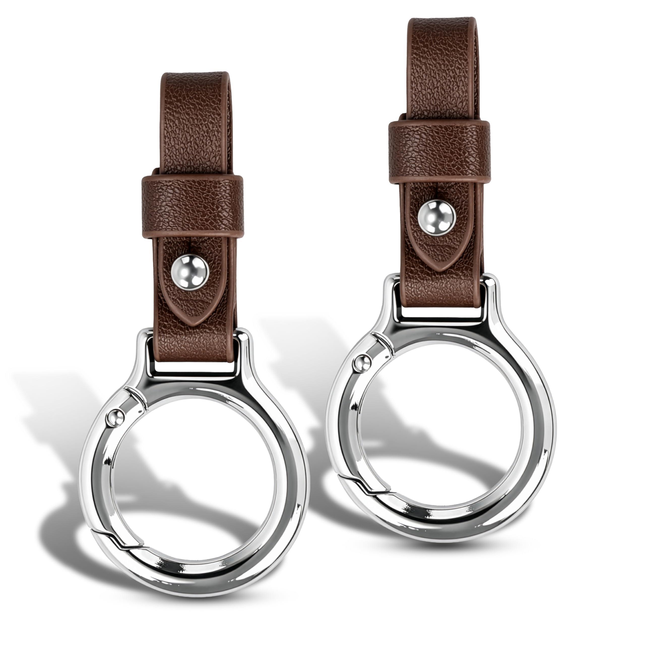 Storite 2Pack Round Hook Keychain Quick Links Safety Chain, Silver