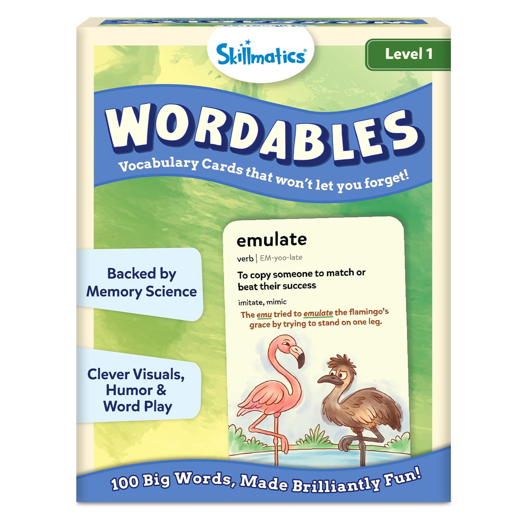 Skillmatics Educational Vocabulary Flash Cards for Kids – Wordables Level 1