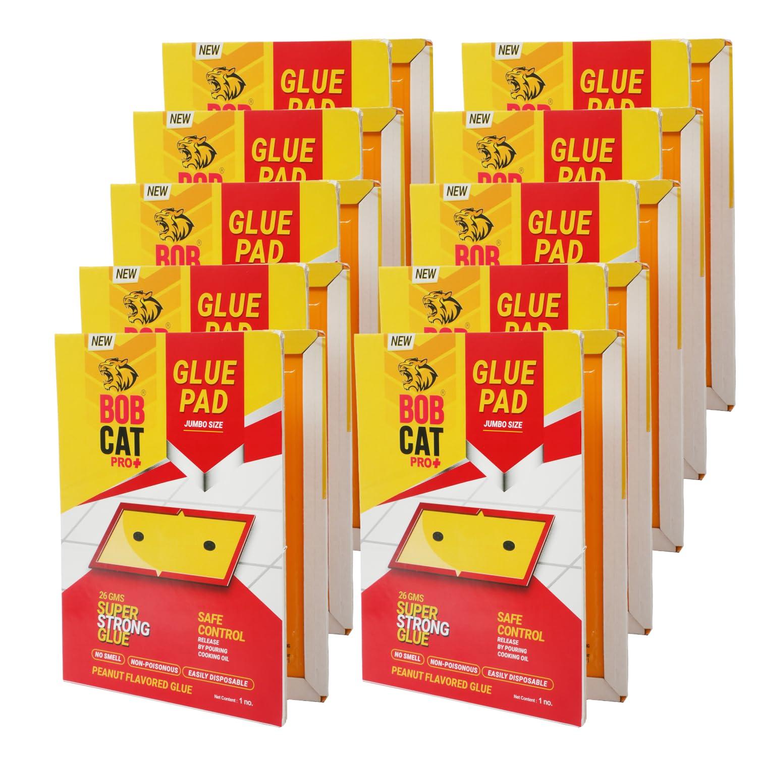 BOB CAT Jumbo Yellow Sticky Trap for Whiteflies & Aphids | Insect Catcher Pads for Home, Kitchen, Office & Agriculture | Pesticide Free, Easy to Use Glue Trap Sheets (40x25 cm, Jumbo) | Pack of 10