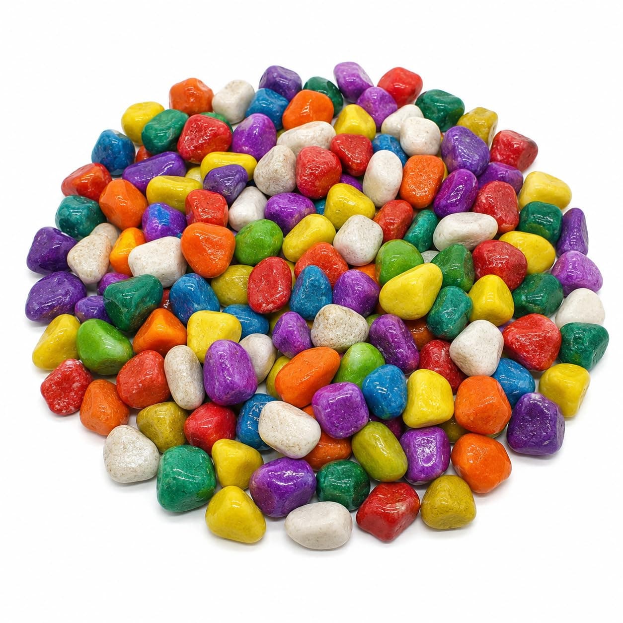 Schmick 2 Kg Multi-Color Pebbles for Decoration - Pebbles for Plants Pots, Fish Tank Aquarium, Table, Vase Fillers