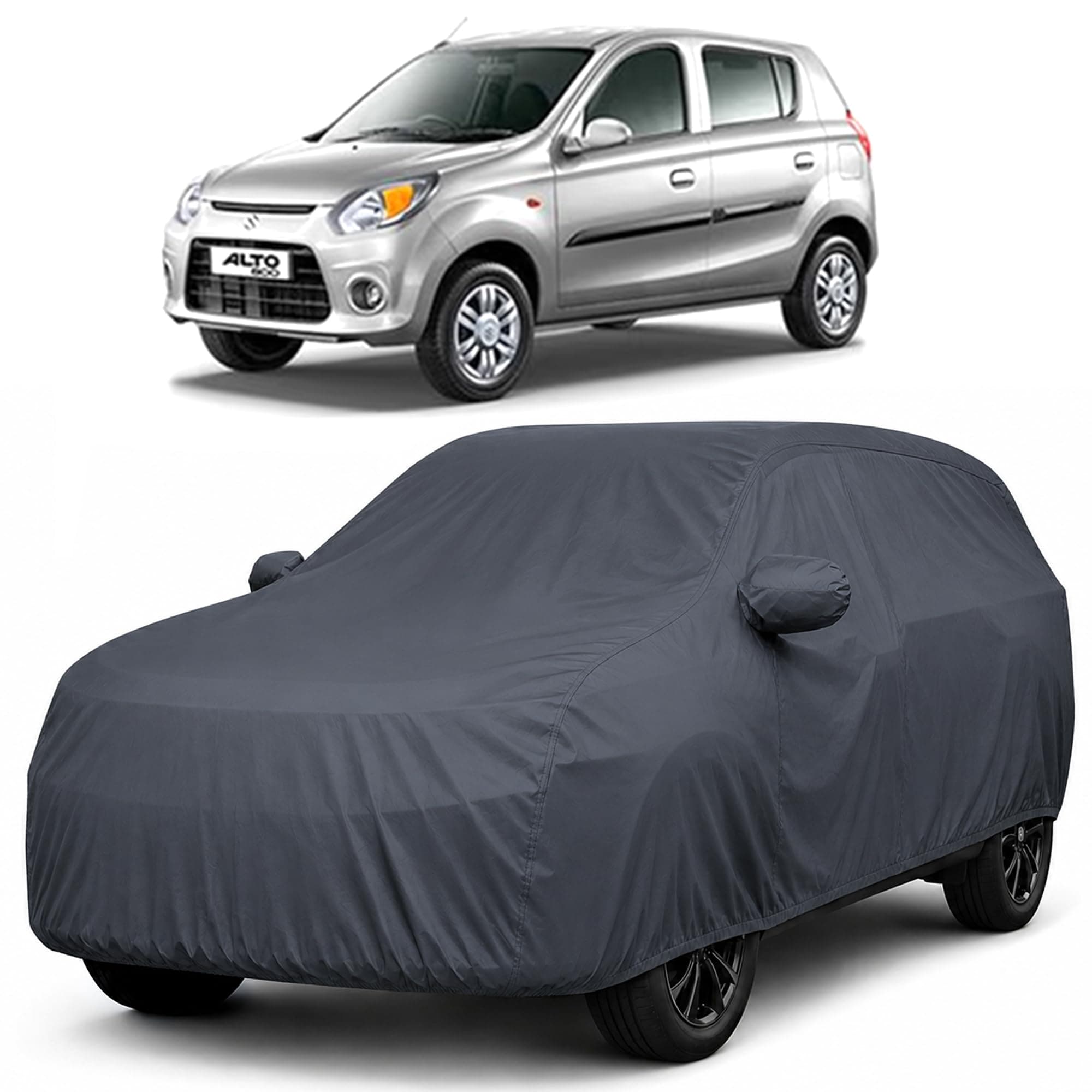 Autofact Premium Car Cover for Alto 800 2022-2026 | All Weather Waterproof Full Body Car Cover | Light-Weight Triple-Stitched Outdoor Shield with UV Protection, Dustproof & Heat-Resistant