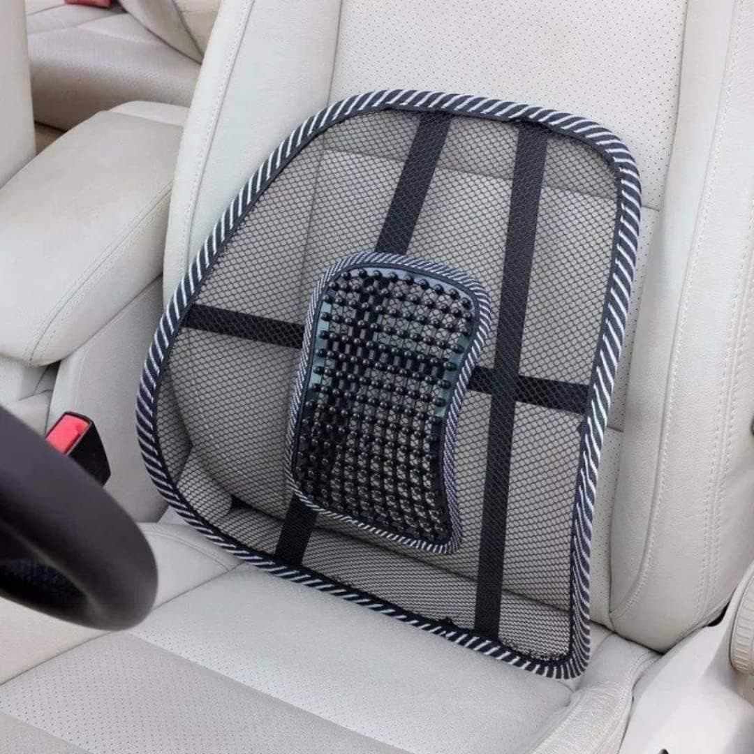 SAJAG Back Rest with Lumbar Support Mesh Cushion Pad,Universal Back Lumbar Support for Chairs, Office Chair, Home,Car Seat Lumber Back Support, Seat to Relieve for Back Pain