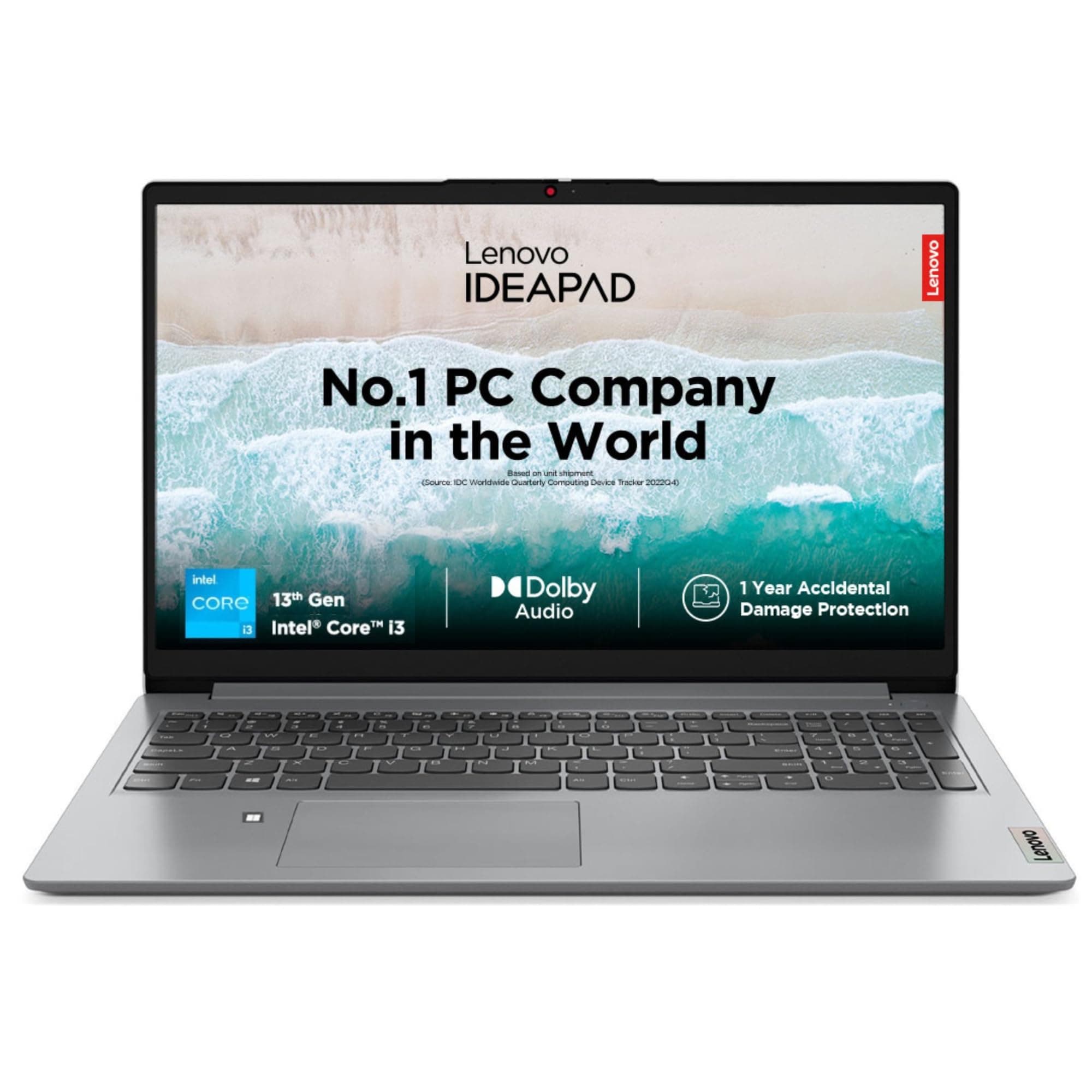 Lenovo IdeaPad 1 Intel Core i3-1315U 15.6 inch (38.5cm) FHD Laptop (8GB RAM/512GB SSD/Windows 11/Office Home 2024/1Year ADP Free/3 Month Game Pass/Grey/1.6Kg), 83B40004IN