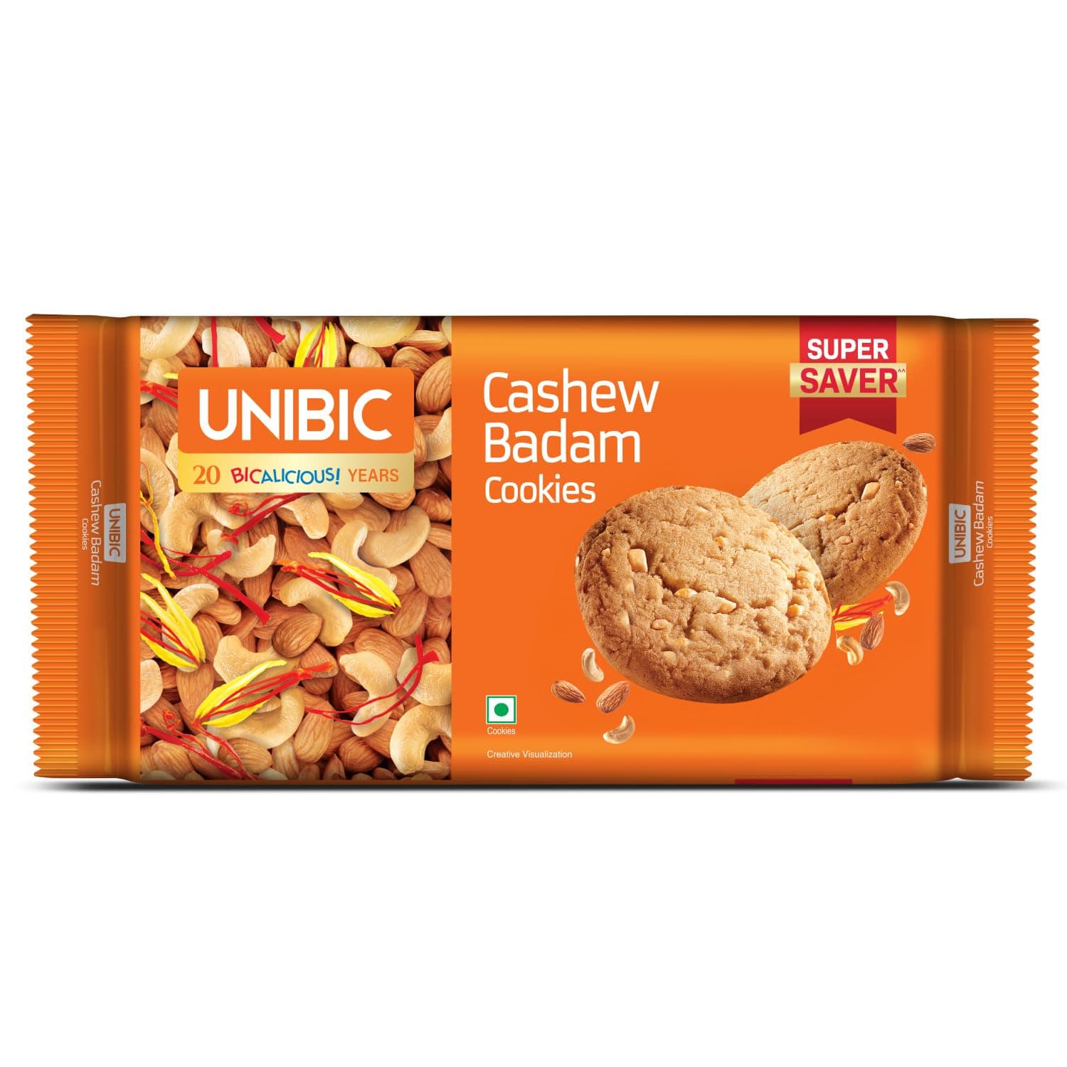 UNIBIC FOODS Cashew Badam Cookies | weight may vary 450g/487.5g