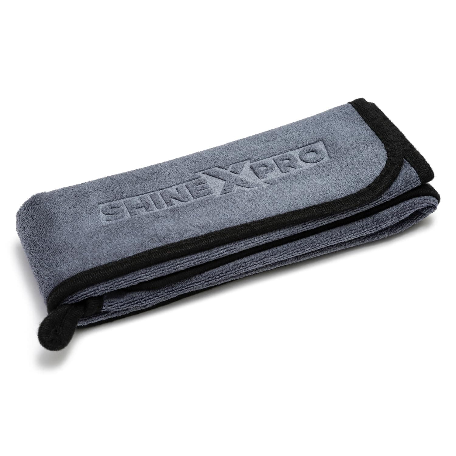 ShineXPro Microfiber Car Cleaning Cloth - OG Soft 500 GSM Extra Large (35x75 CM) Microfiber Cloth for Car and Bike - Suede Edging for Scratchless Drying and Detailing, Grey