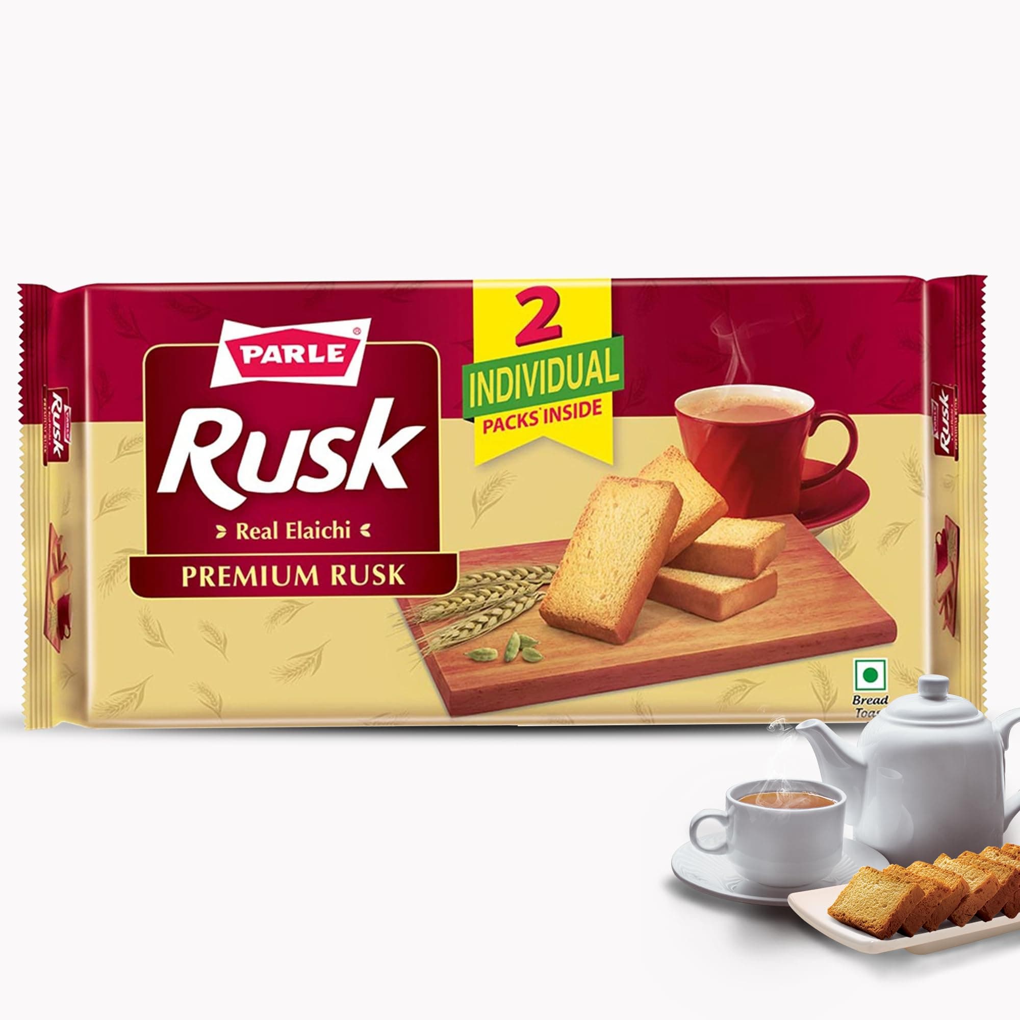 Parle Rusk Premium Elaichi Flavour, 400 Gram - Elaichi.