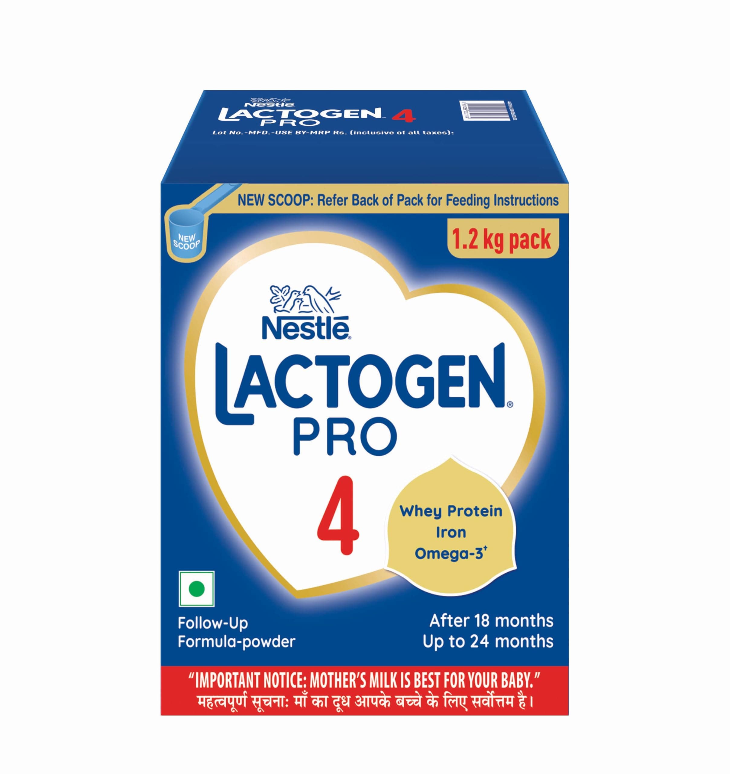 Nestlé LACTOGEN PRO 4, Follow-Up Formula, 18-24 Months, 1.2kg
