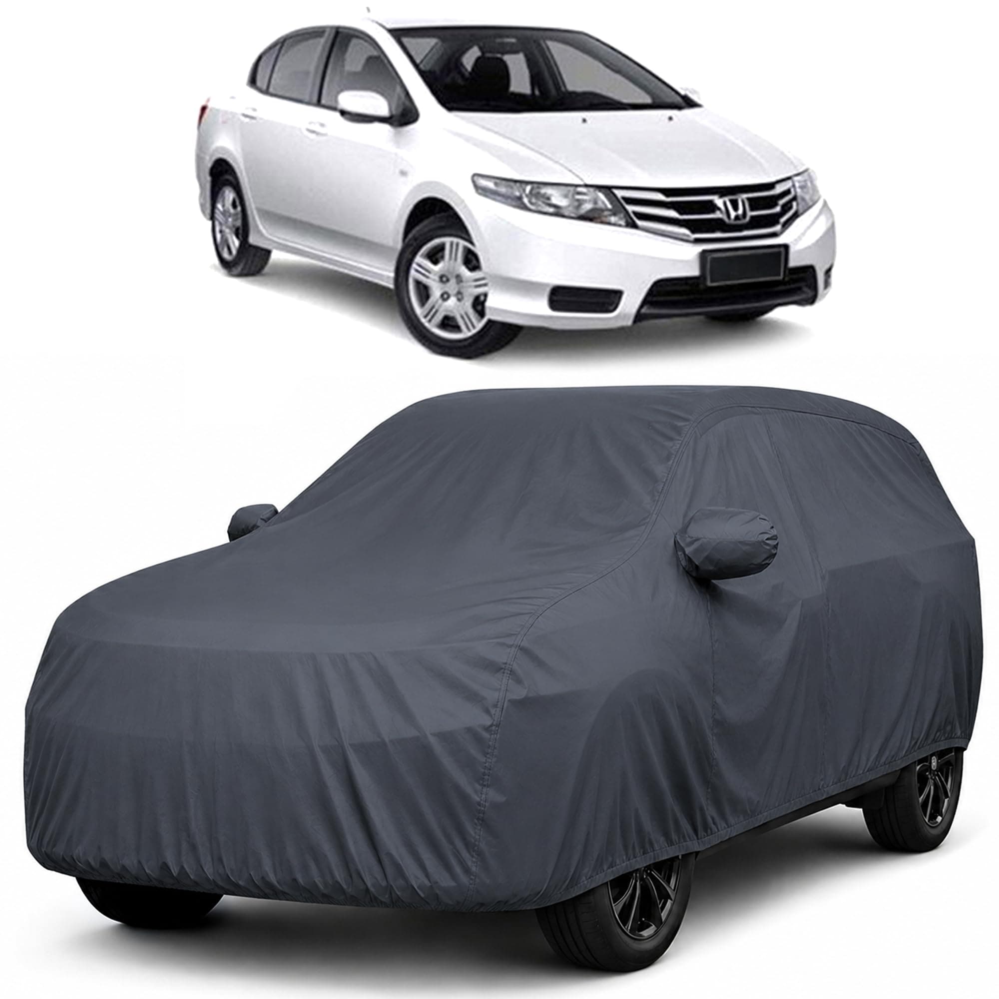 Autofact Car Cover for City 2009-2013 | All Weather Waterproof Full Body Car Cover | Light-Weight Triple-Stitched Outdoor Shield with UV Protection, Dustproof & Heat-Resistant