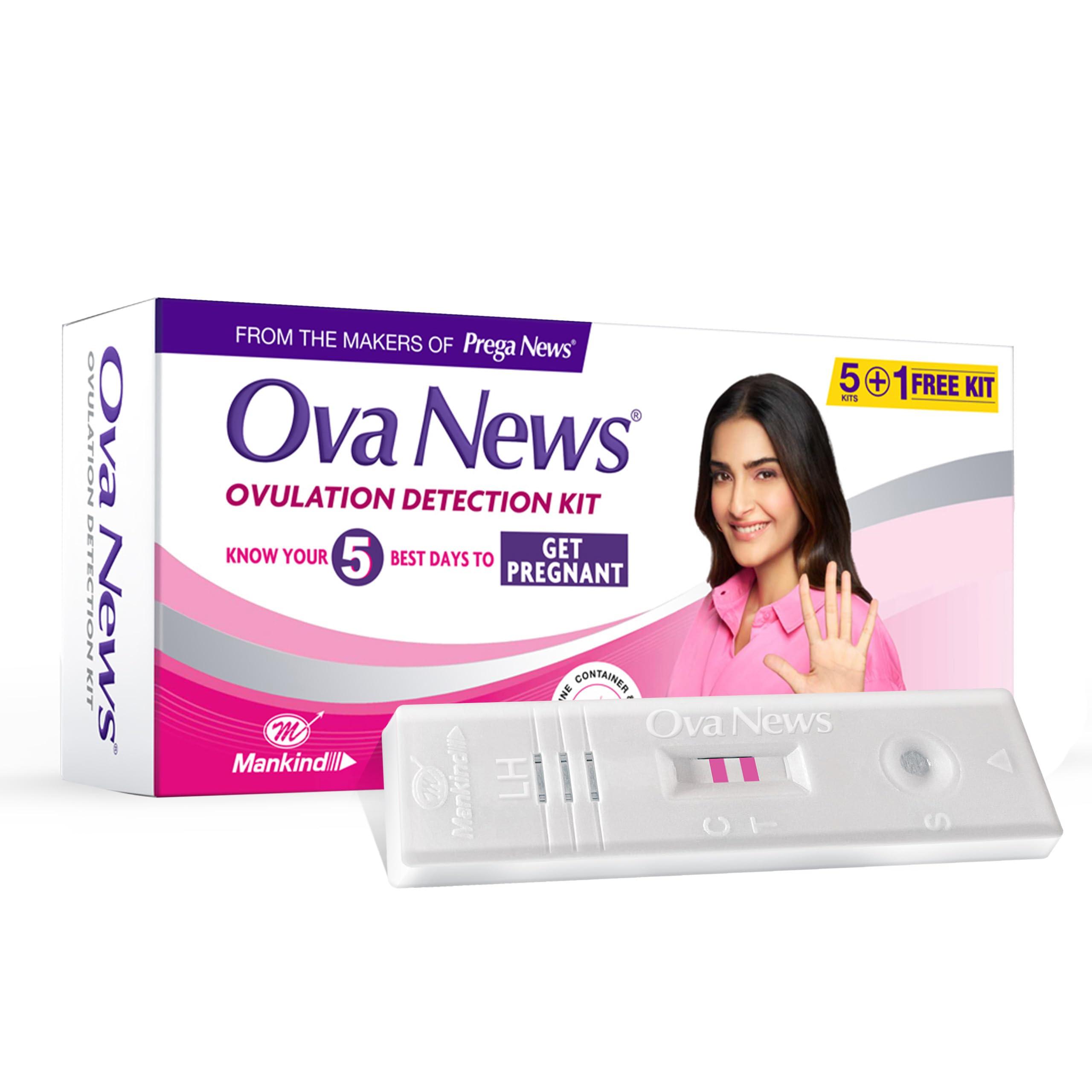 Ova News - Ovulation Detection Kit from Prega News | Identifies 5 Most Fertile Days to Conceive in 5 Mins