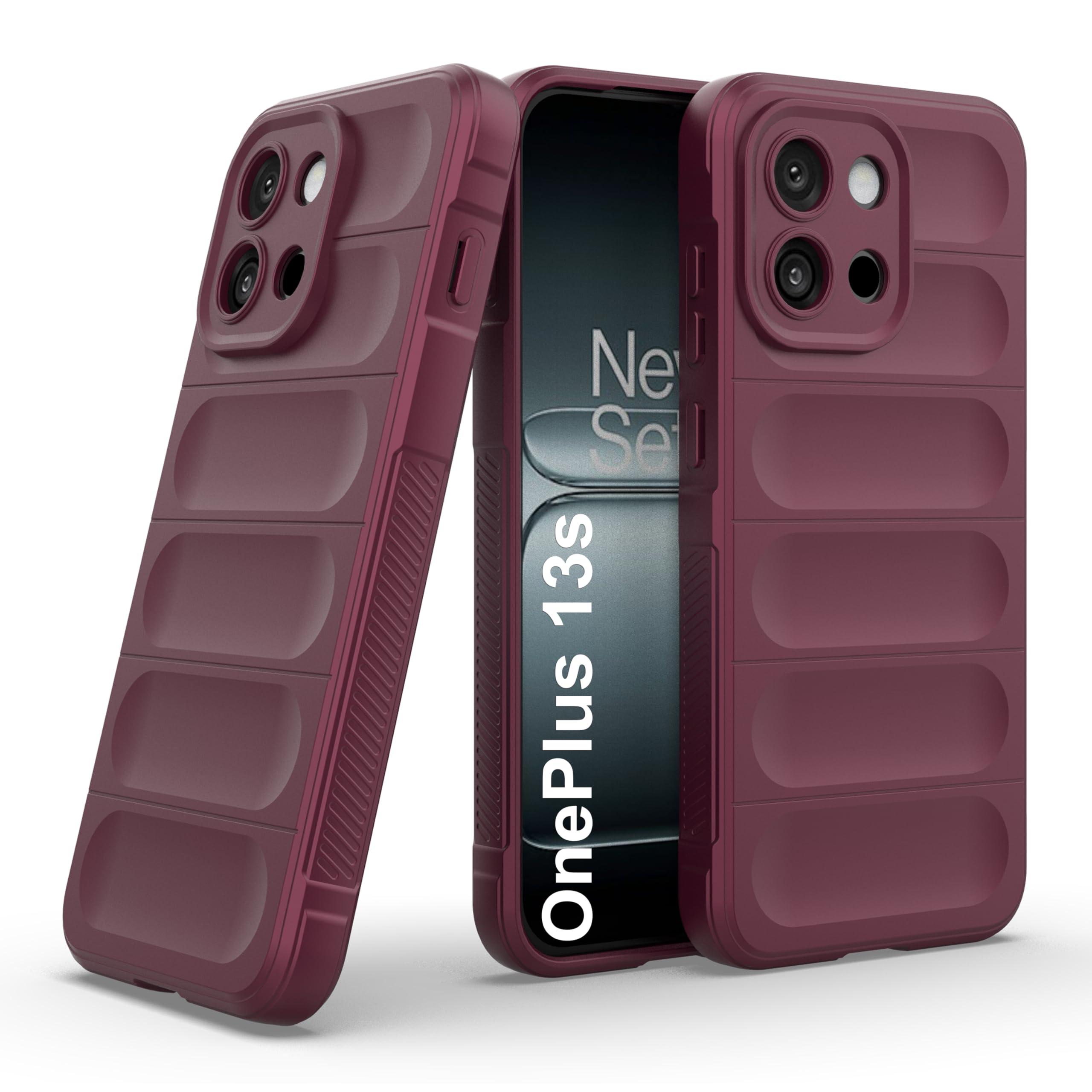 Zapcase Back Case Cover for OnePlus 13s | Compatible for OnePlus 13s Back Cover | Liquid Silicon Magic Case with Camera Protection | Plum