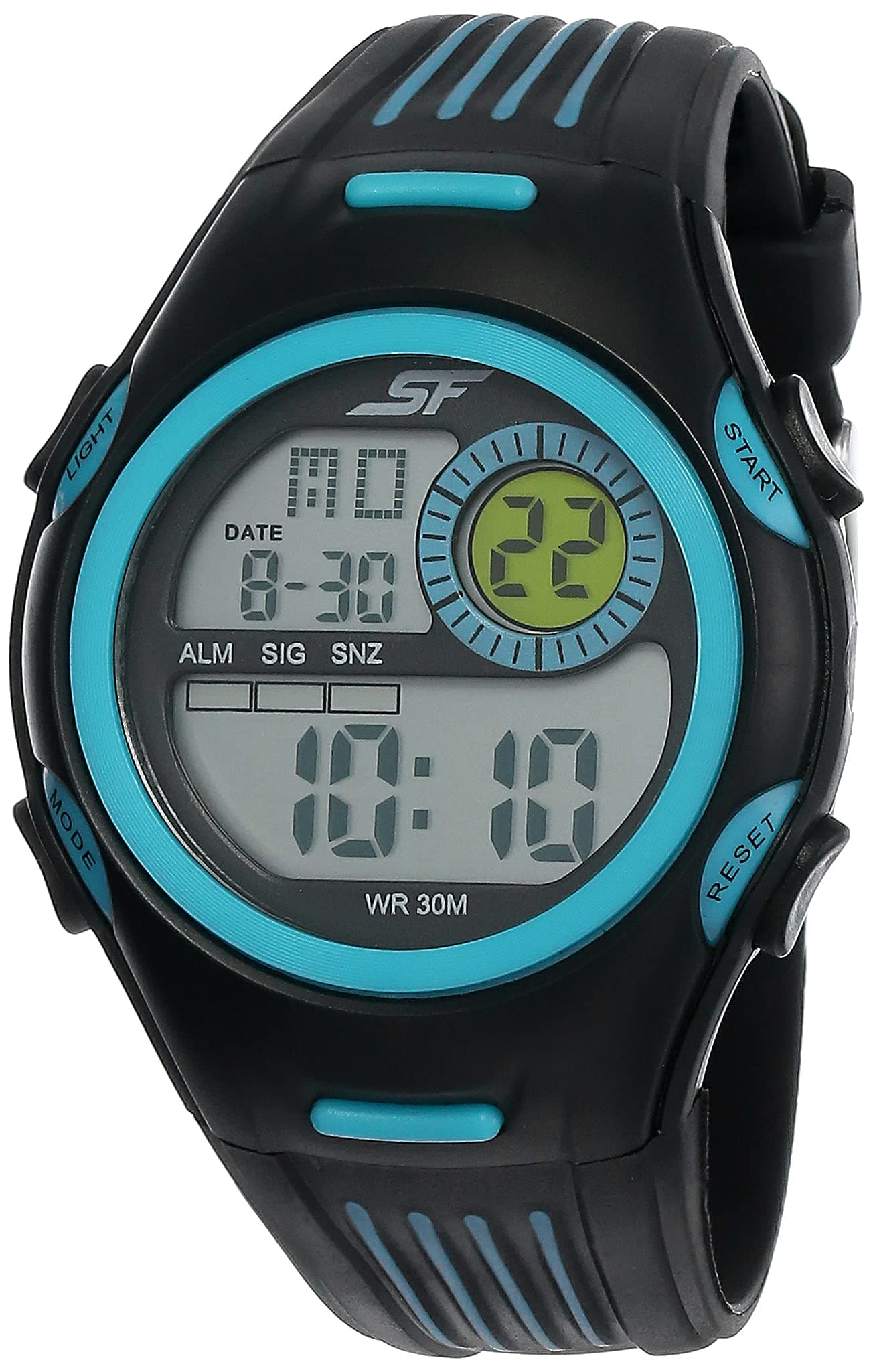 SF Super Fibre Digital Dial Plastic Strap Watch for Men-NS77072PP02/NT77072PP02