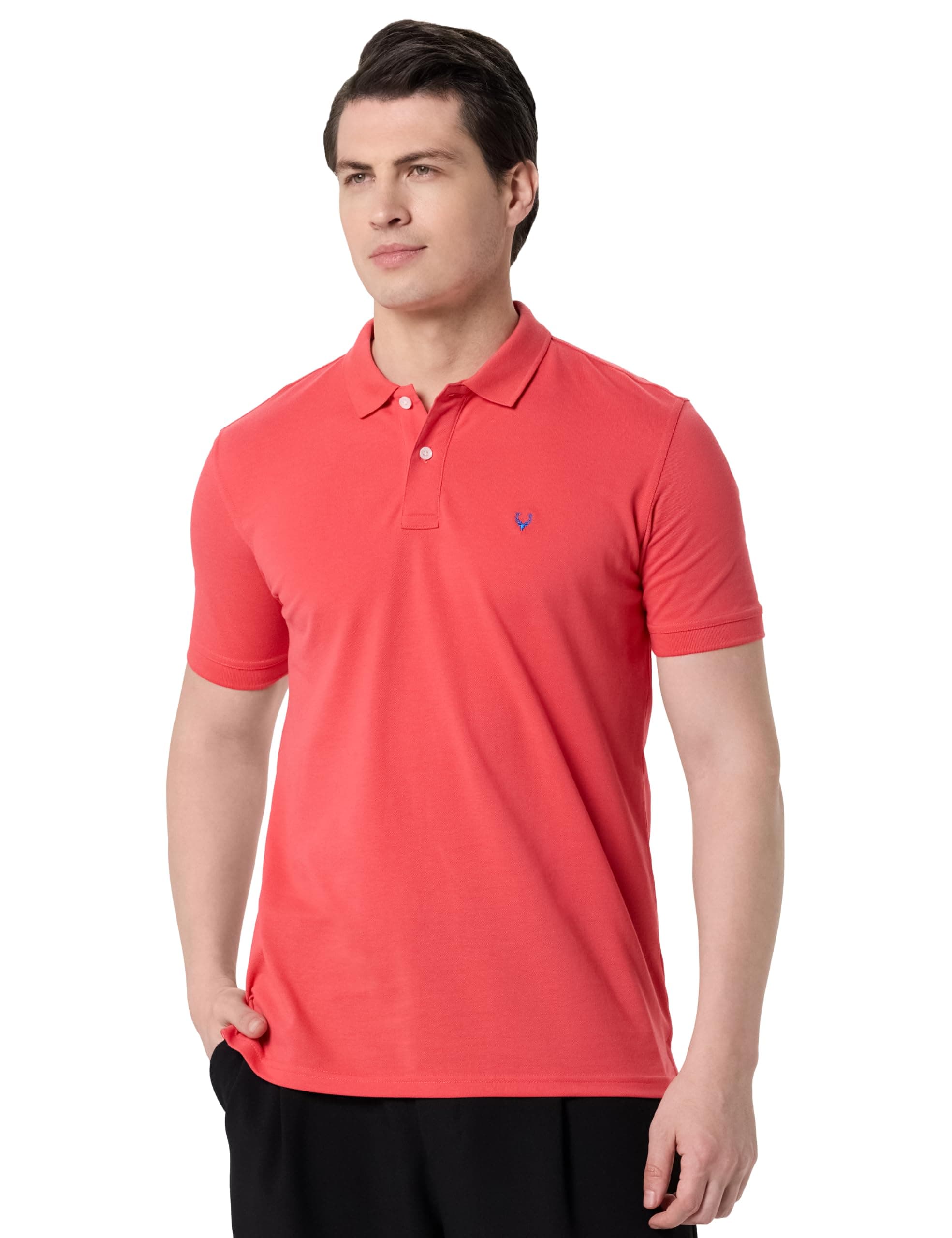 Allen Solly Men's Polo (8907587727561_AMKP317G04247_XX-Large_Coral)