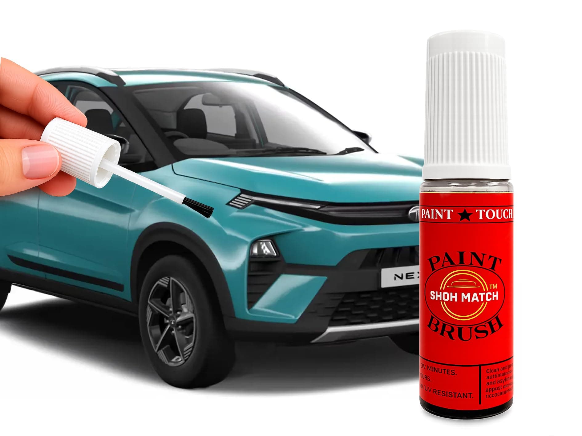 Show Match 2K Touch-Up Paint for Tata Nexon – Scratch Remover Pen (Multiple Colors) (Ocean Blue)