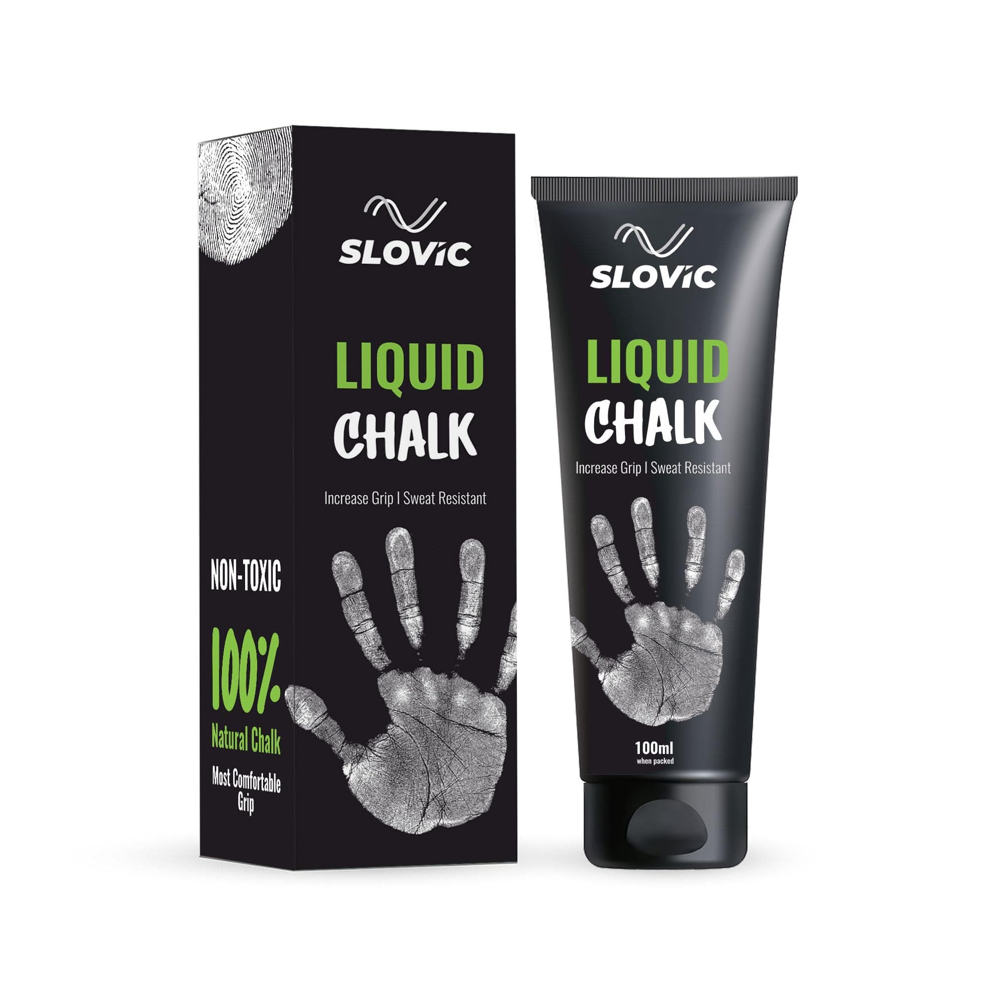 Slovic Liquid Chalk for Gym [100 ML] | Liquid Gym Hand Grip