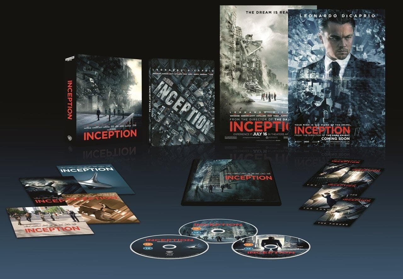 Inception (Ultimate Collector’s Edition) (SteelBook) (Uncut) [4K Ultra HD/Blu-ray] (2010) | Imported from UK | 148 min | Warner Bros. | Action Adventure Sci-Fi | Director: Christopher Nolan