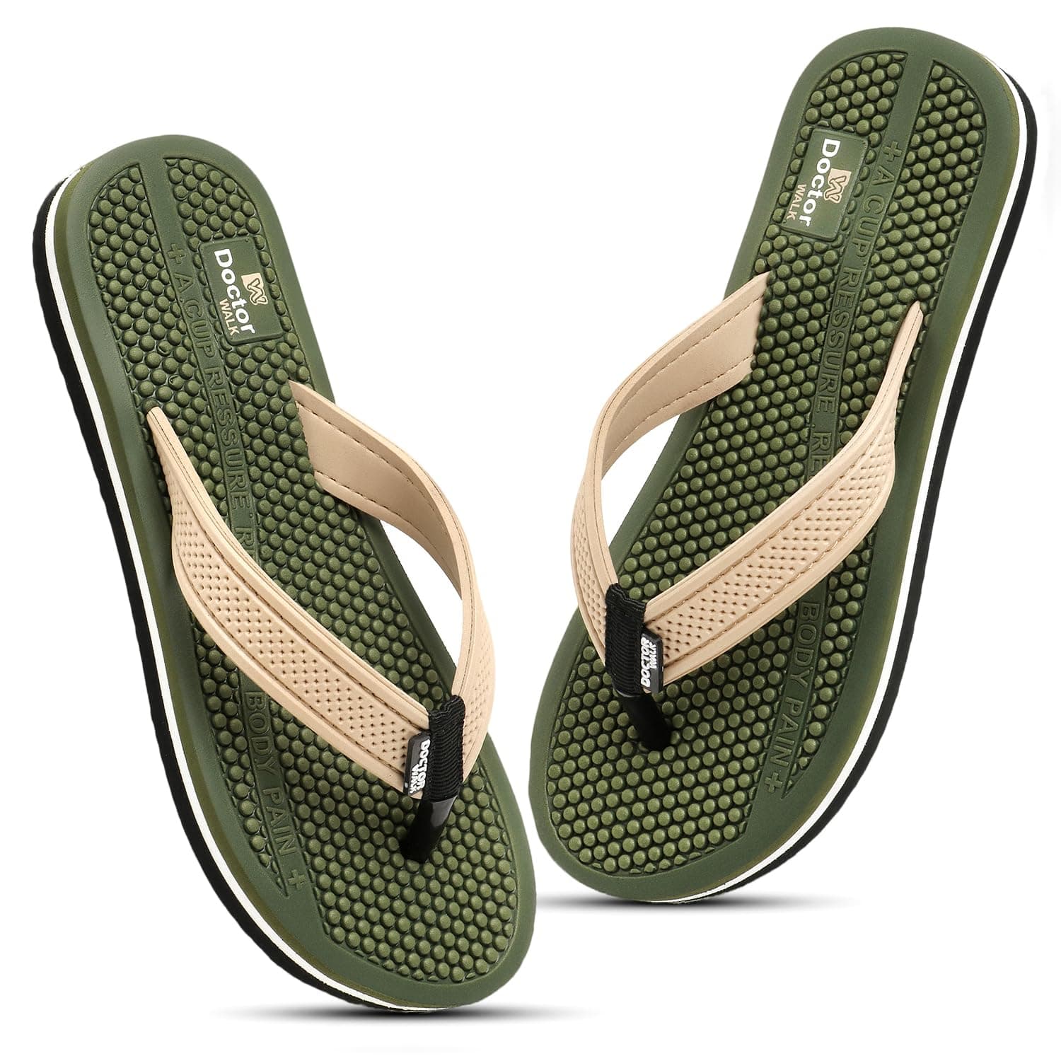 Duosoft Flip Flop for Women | Soft Comfortable | Breathable | Fashionable | Stylish | Trendy | Super Soft | Lightweight | Anti-Slip Sole | Indoor & Outdoor |35-Green-07
