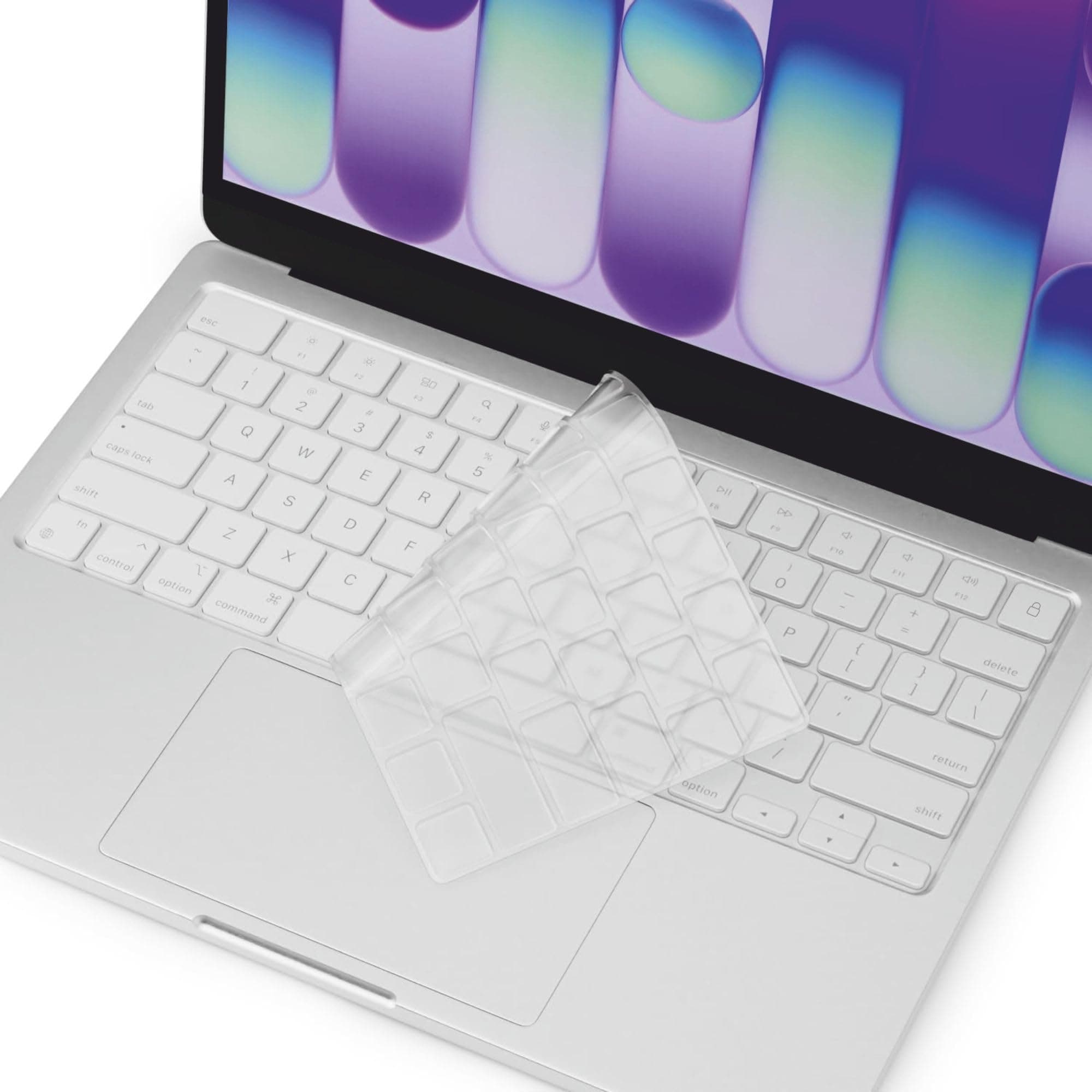 Gear Guard Keyboard Cover Skin for 2026 New MacBook Neo 13 inch 256GB with Apple A18Pro Chip/A3404, Premium Ultra Thin Keyboard Protector for MacBook Neo 13'' A18 Pro Accessory (Silver)