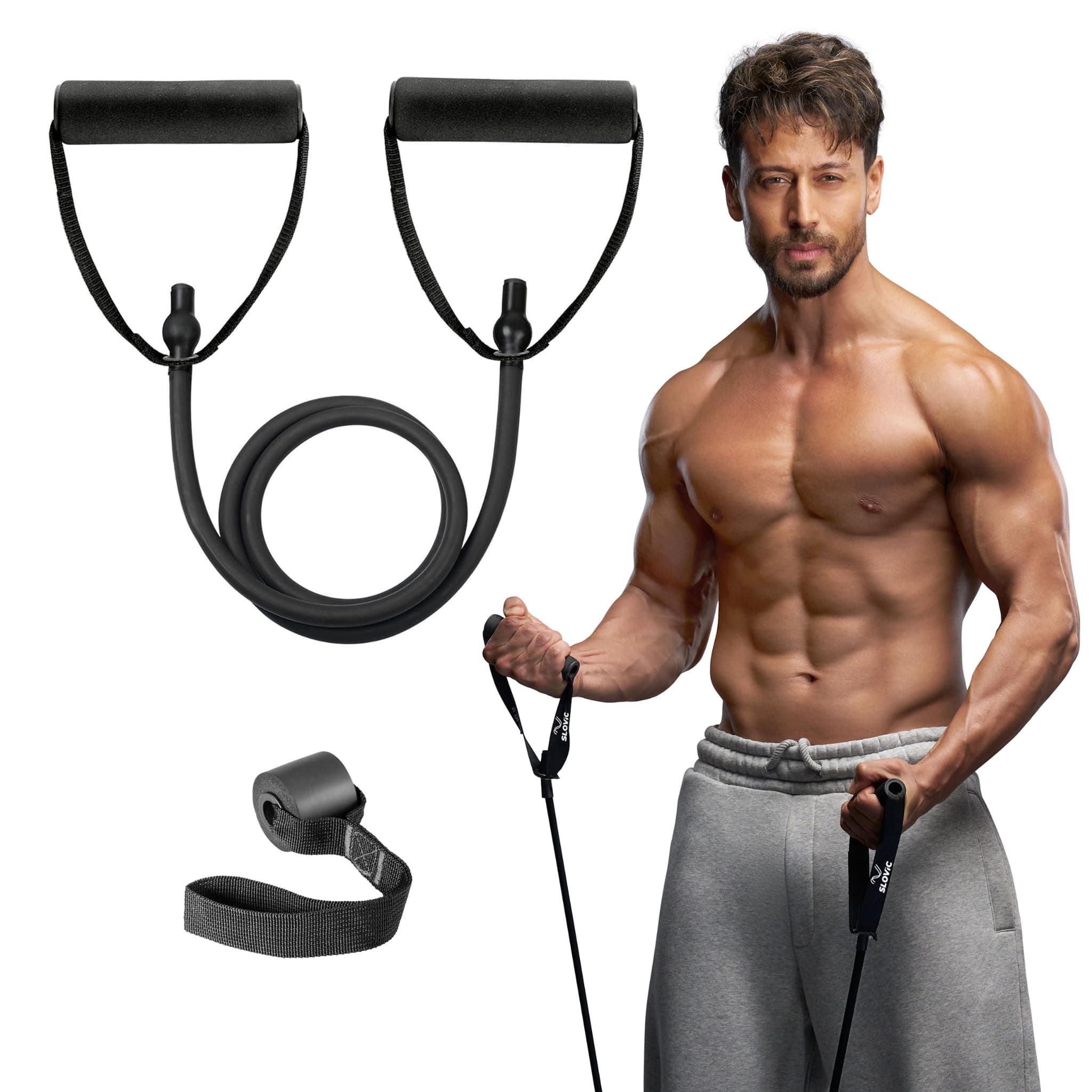 Slovic Resistance Tube [Upto 25 KG] | Black