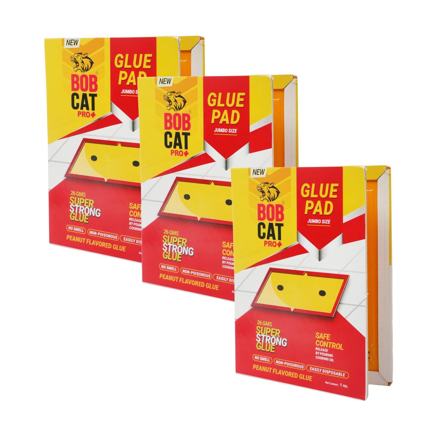 BOB CAT Jumbo Yellow Sticky Trap for Whiteflies & Aphids | Insect Catcher Pads for Home, Kitchen, Office & Agriculture | Pesticide Free, Easy to Use Glue Trap Sheets (40x25 cm, Jumbo) | Pack of 3