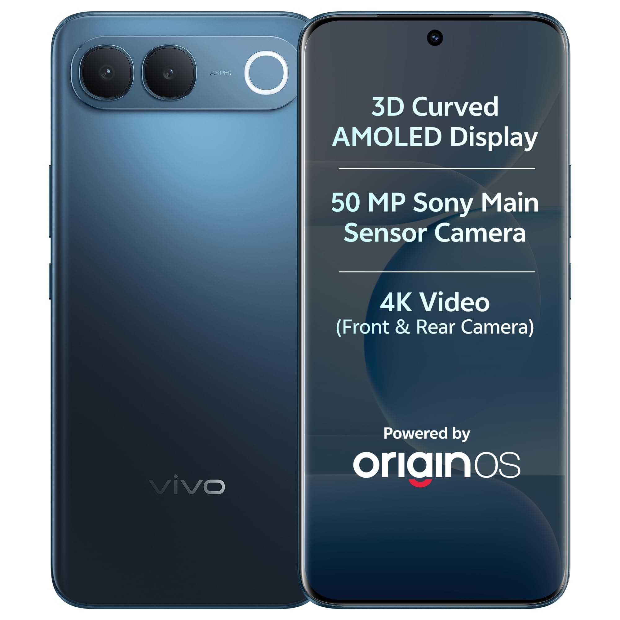 vivo S2 5G (Sapphire Blue, 8GB RAM, 256GB Storage) | 50MP Sony Camera | 4K Video | 7050 mAh Battery | 3D Curved AMOLED Display | MTK D-7360 Turbo Processor with No Cost EMI/Additional Exchange Offers