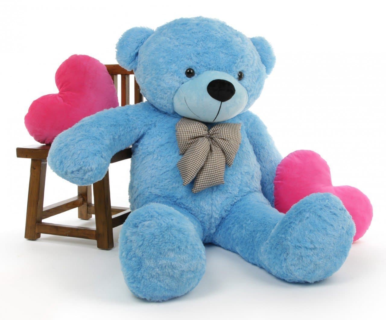 Hug N Feel 5 Feet Sky Blue Giant Teddy Bear Soft, Plush,Cuddly Stuffed Animal for Kids, Birthdays, Anniversaries, Valentine's Day,Special Occasions Large Huggable