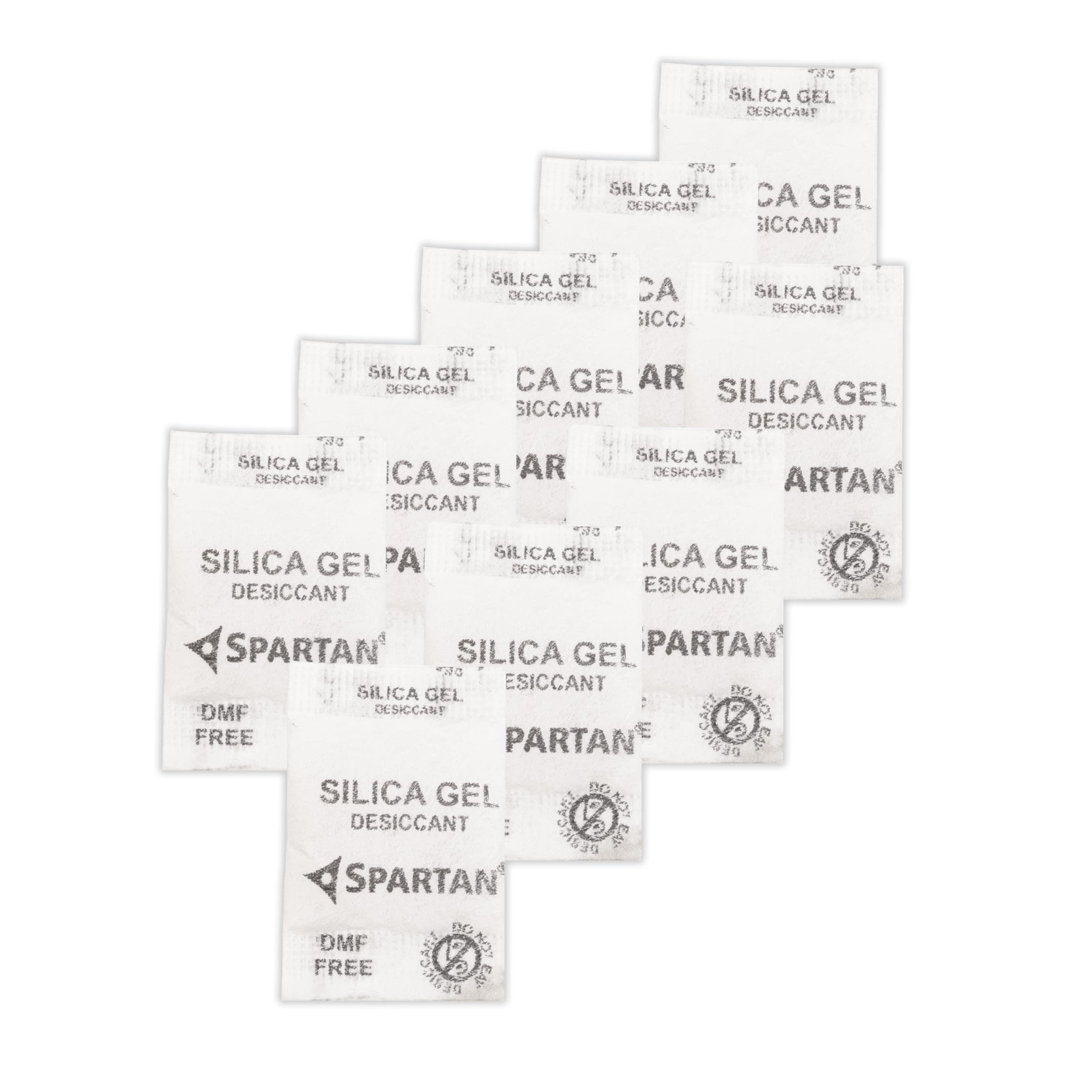 Spartan Silica Gel Desiccant Packets 2 Gram | Moisture Absorber for Storage Electronics Shoes Camera Food Containers & Documents | Anti Moisture Silica Gel | Pack of 100