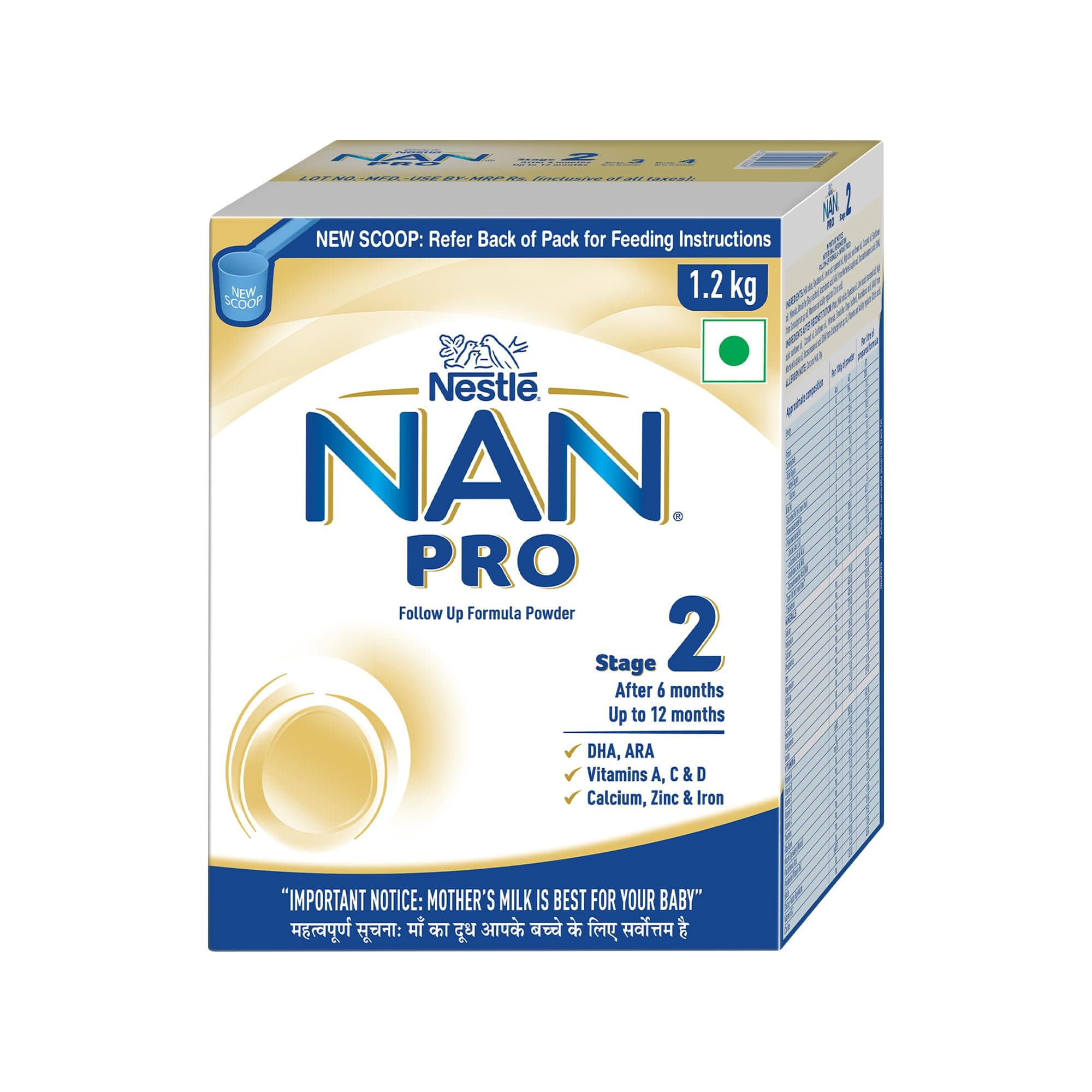 NAN PRO Stage 2 | Follow-Up Formula 6-12 Months | DHA-ARA | 1.2kg