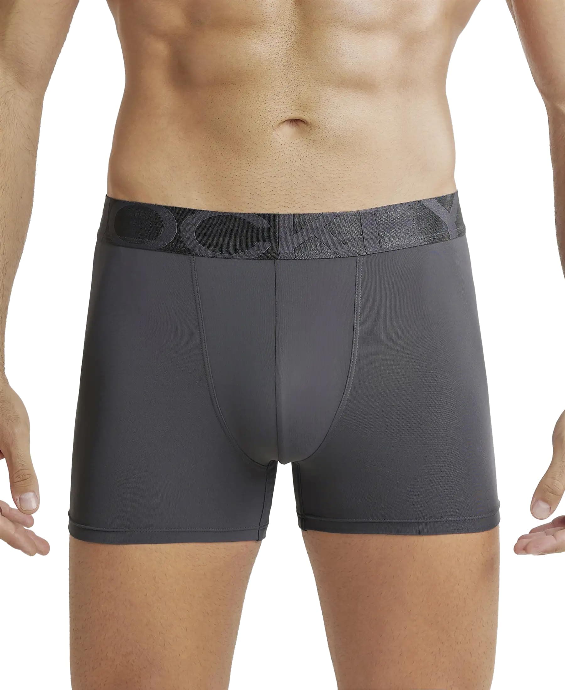 Jockey Men's Cotton Trunks (Pack of 1) (IC28-0105-EBONY Ebony XL_Ebony_Black_XL)