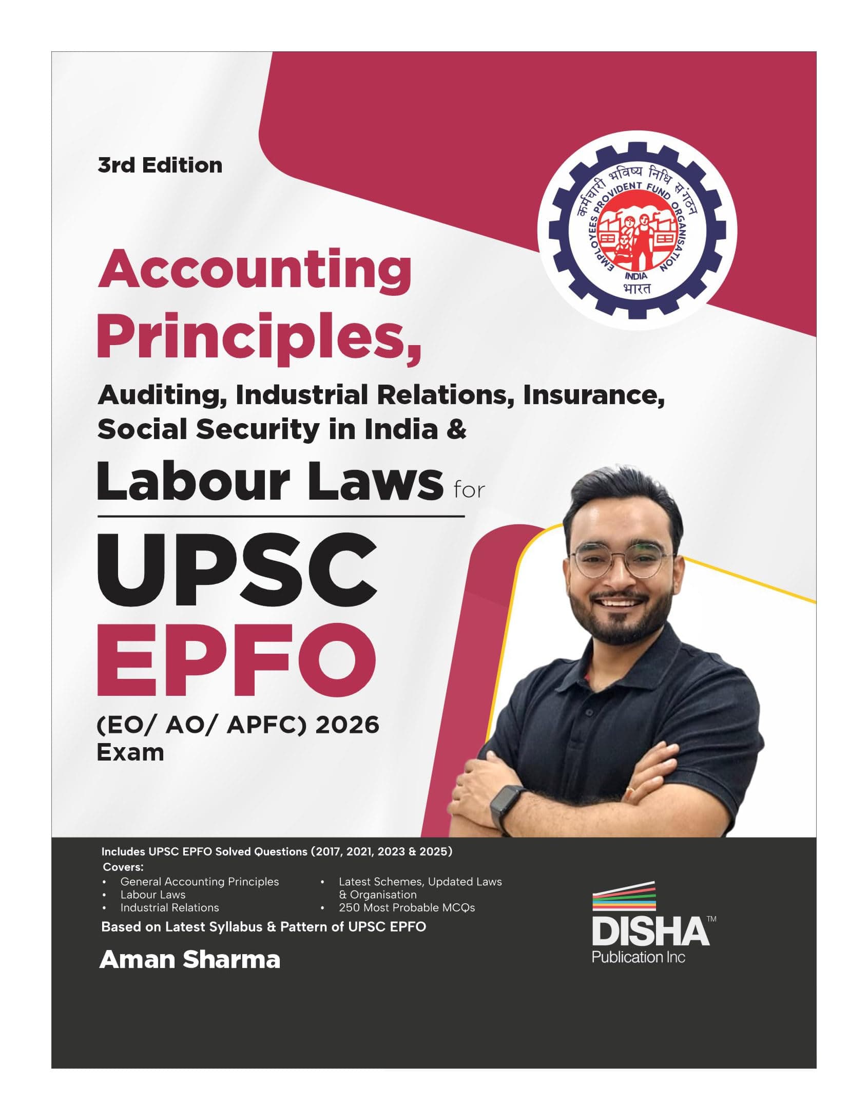 Disha Accounting Principles, Auditing, Industrial Relations, Insurance, Social Security in India & Labour Laws for UPSC EPFO EO/ AO/ APFC 2026 Exam 3rd Edn