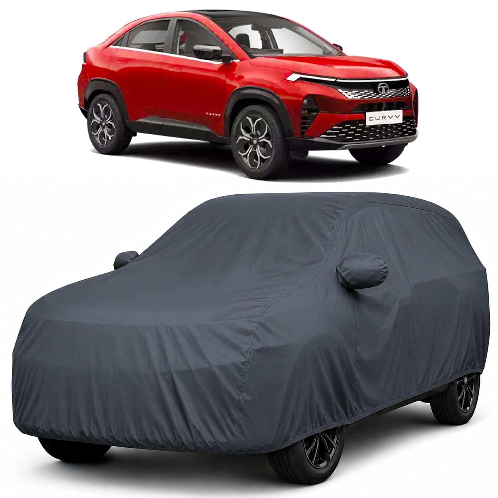 Autofact Premium Car Cover for Curvv | All Weather Waterproof Full Body Car Cover | Light-Weight Triple-Stitched Outdoor Shield with UV Protection, Dustproof & Heat-Resistant