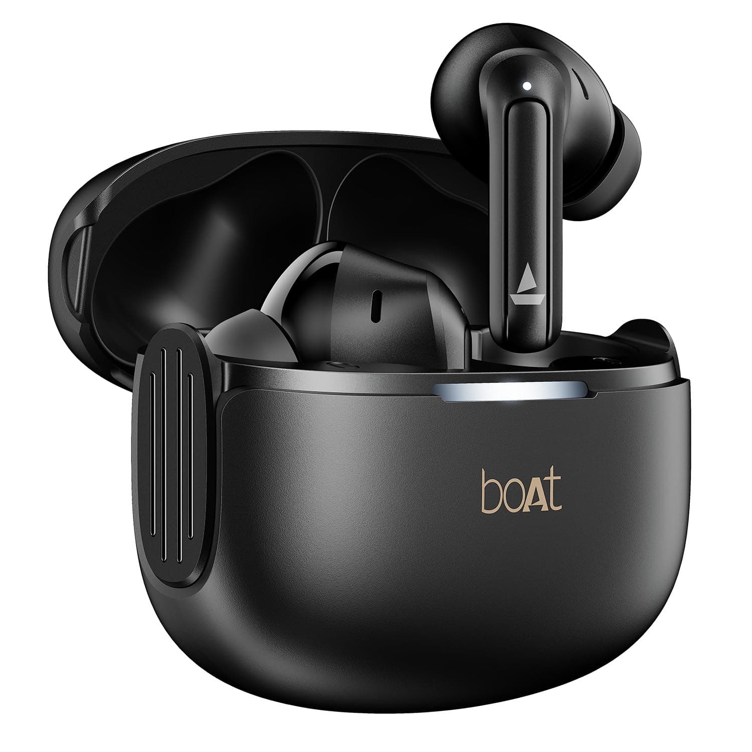 boAt Airdopes 219, 4Mics ENx, 40H Battery, Best in Segment for Calling, App Support, Bluetooth Earbuds, TWS Ear Buds Wireless Earphones with mic (Carbon Black)