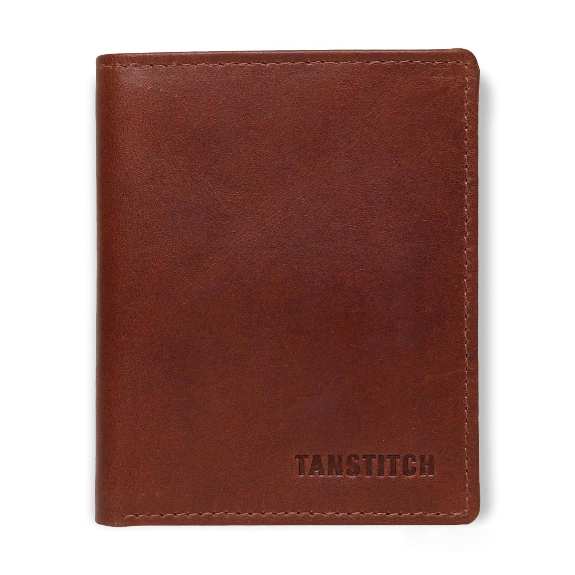 TANSTITCH Slim Leather Wallet for Men's | Minimalist & Thin Wallet | RFID Protected Wallets for Men