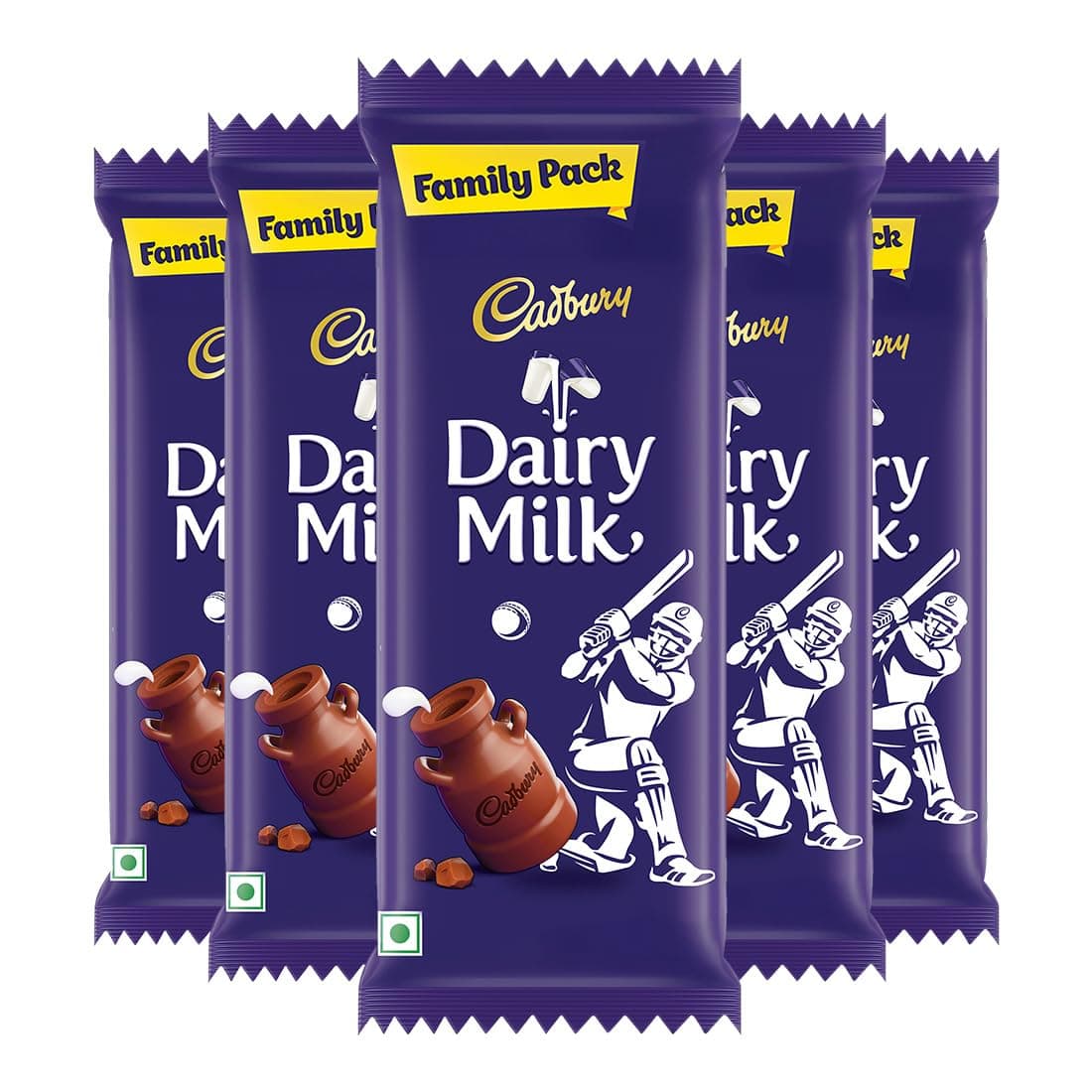 Cadbury Dairy Milk Family Pack Chocolate Bar, 112 g (Pack of 5)