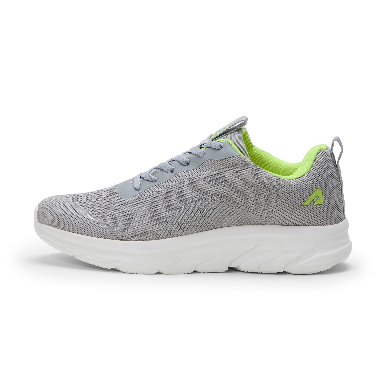 Boldfit Running Shoes for Man Comfortable Sports Shoes for Men Running Lightweight Gym Shoe for Men Workout Soft Cushioned Walking Shoe for Man Anti Slip Gym Footwear Grey Neon