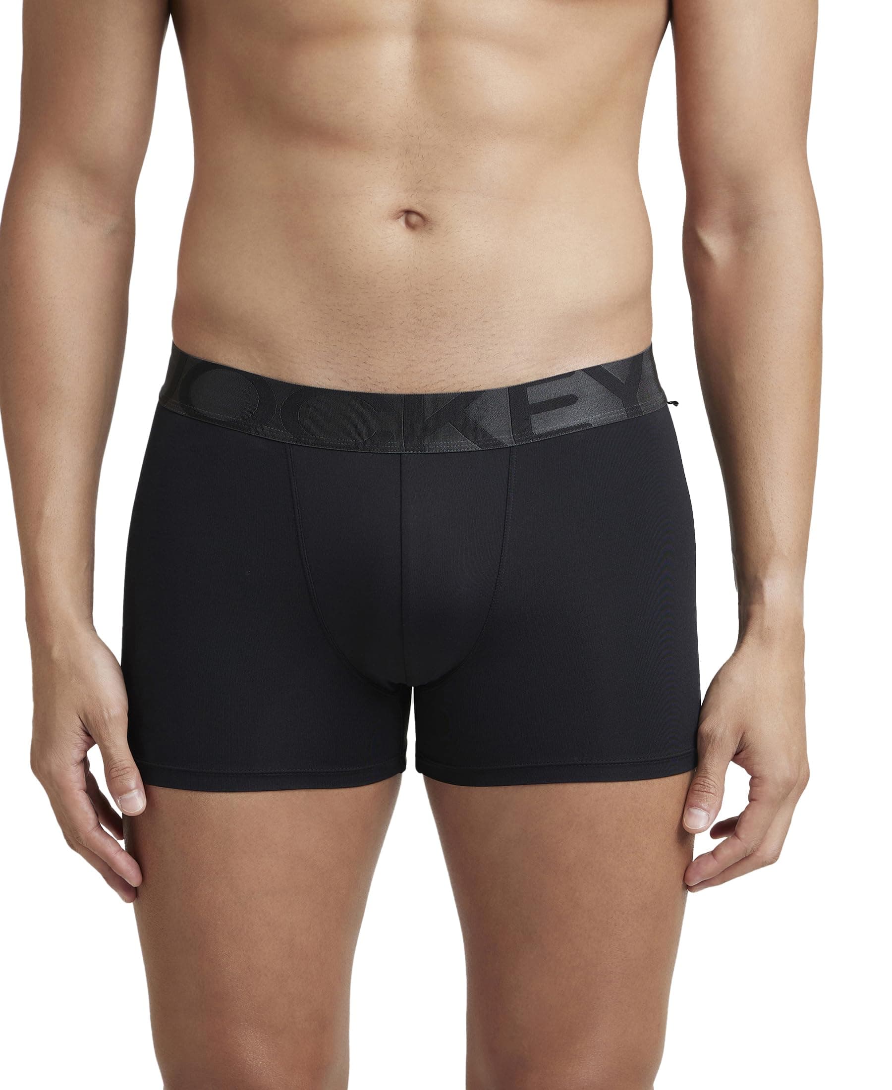 Jockey Men's Cotton Trunks (Pack of 1) (IC28-0105-BLACK Black M_Black_M)