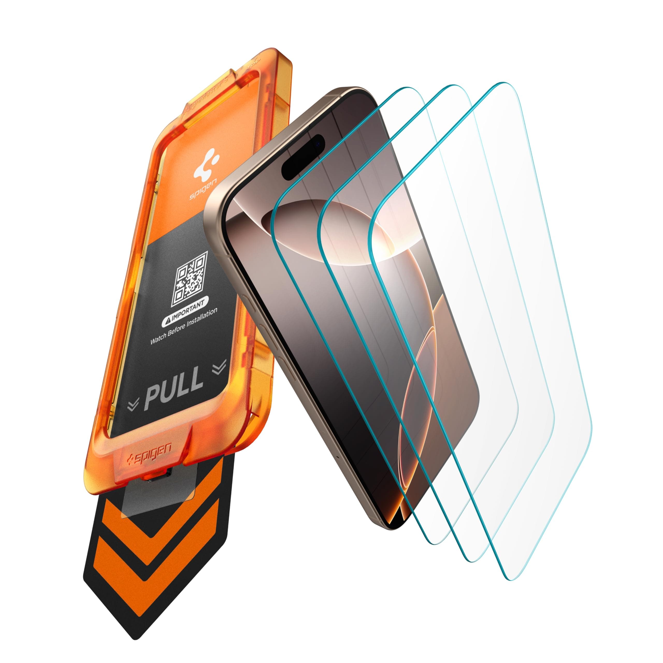 Spigen AlignMaster S Tempered Glass for iPhone 16/15