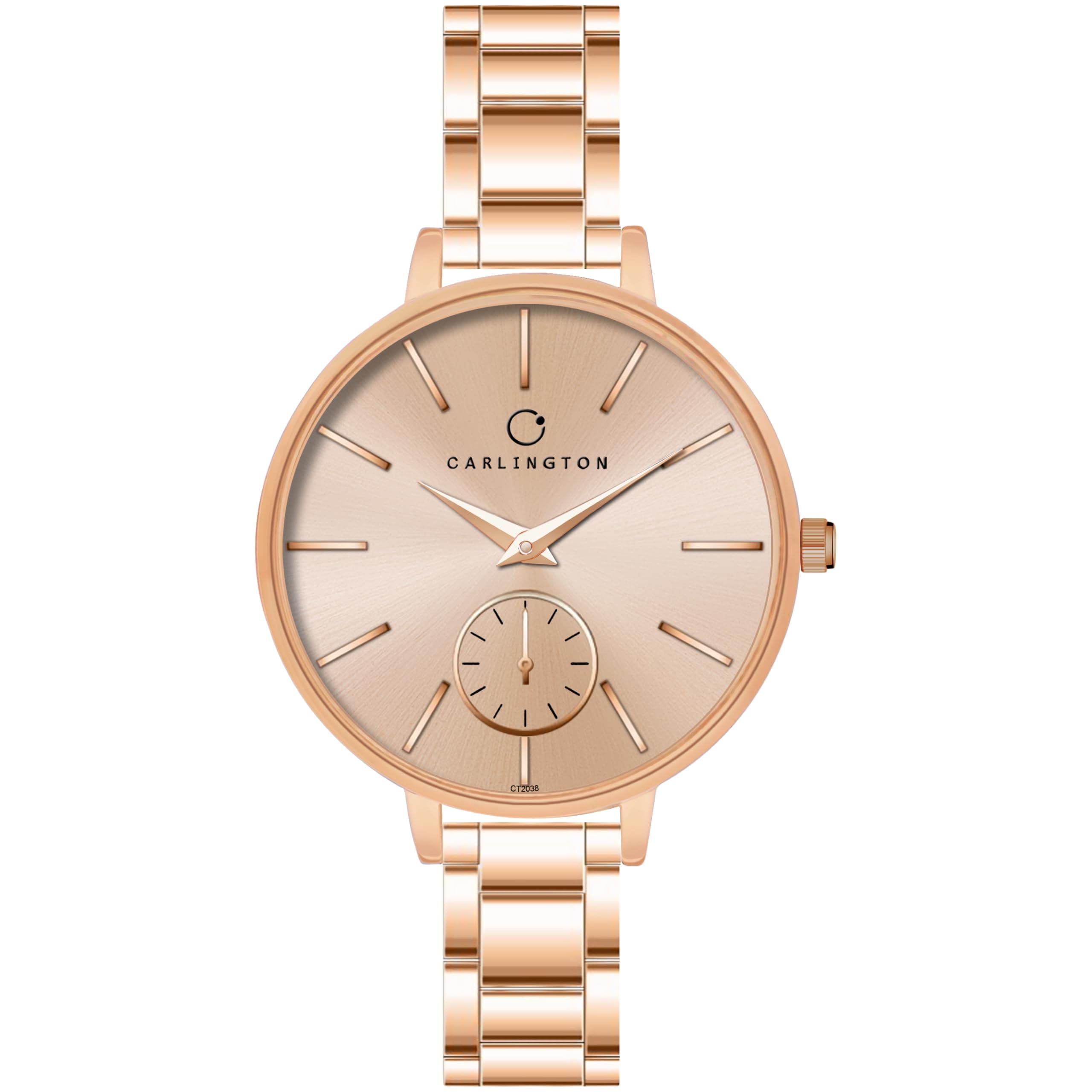 Carlington Iconic Analog Watches for Women with Premium Stainless Steel Strap - CT 2038
